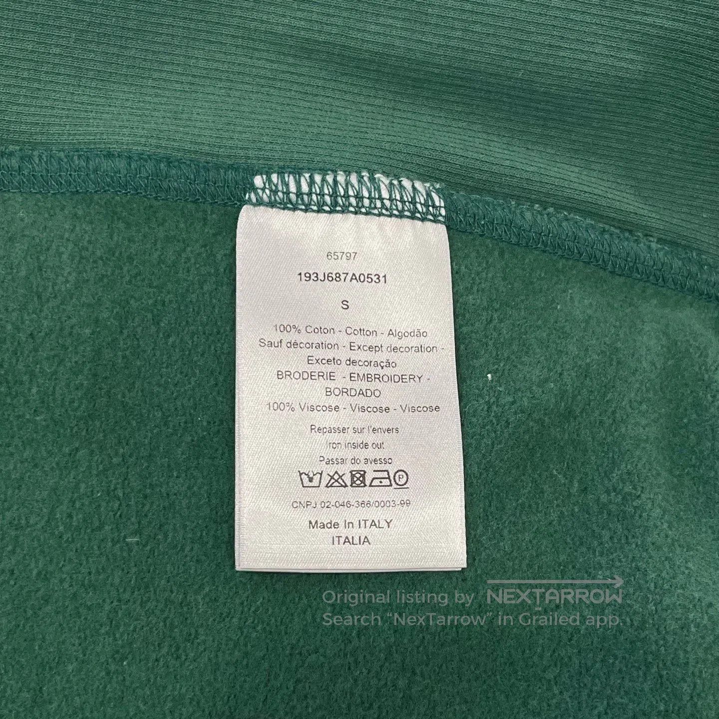 Dior DIOR Green Crewneck Sweatshirt. Size S / US 4 / IT 40 - 6 Thumbnail