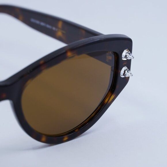 Moschino Moschino MOS109/S 0086 70 Sunglasses Havana Cat Eye Frame Size ONE SIZE - 7 Thumbnail