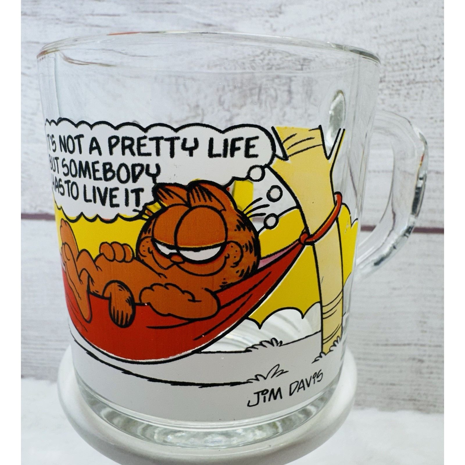Other McDonald’s Garfield & Odie Clear Glass Coffee Mugs Cups VINT Size ONE SIZE - 6 Thumbnail