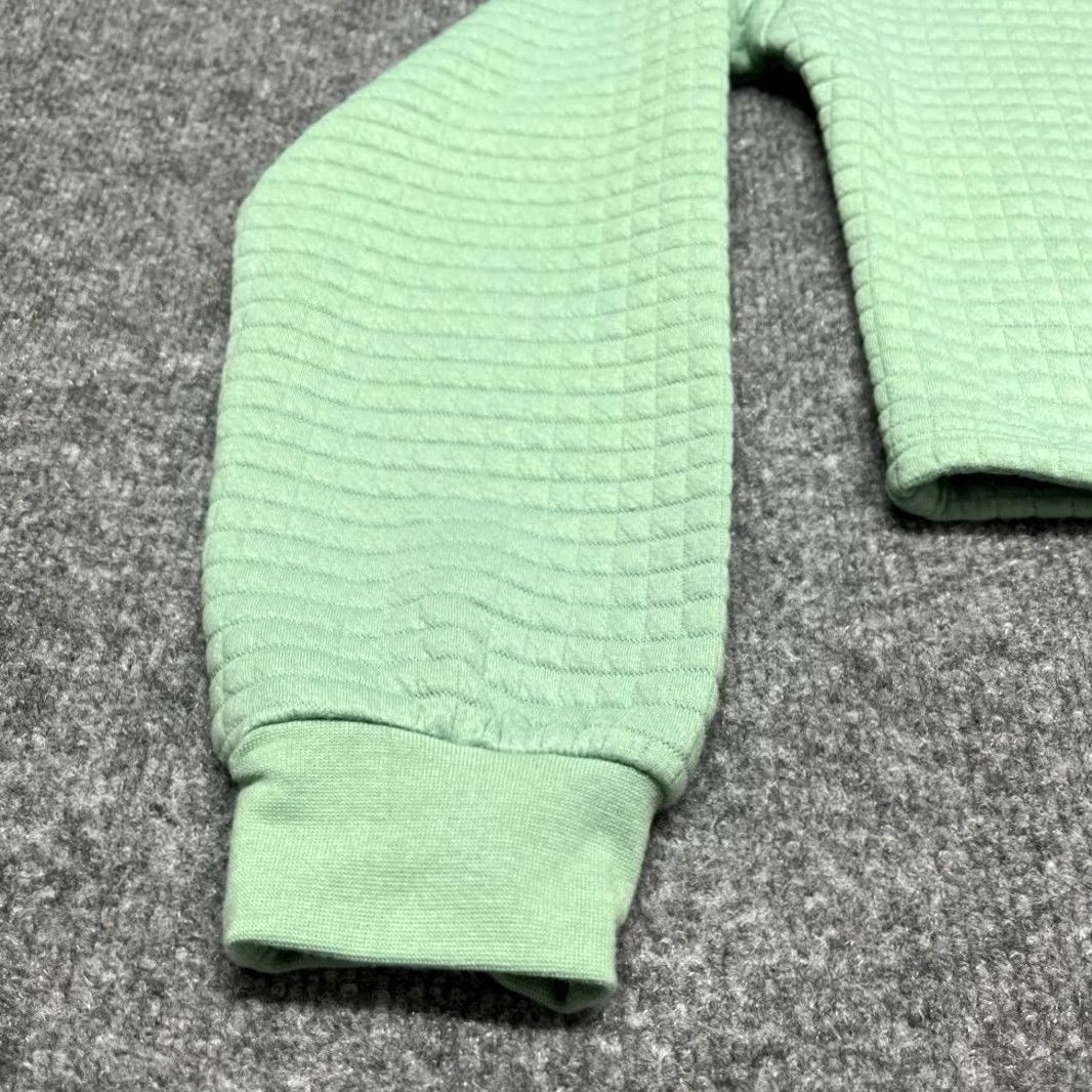 Vintage VINTAGE Rue21 Cropped Sweatshirt Womens S Green Long Sleeve Bungee Toggle Quilted New Size S / US 4 / IT 40 - 6 Thumbnail