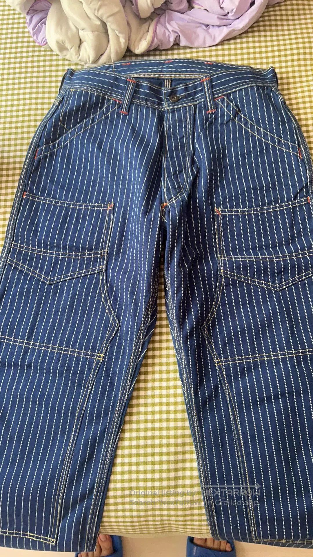 Freewheelers Freewheelers Wabash Stripe Work Pants. Size US 32 / EU 48 - 4 Thumbnail