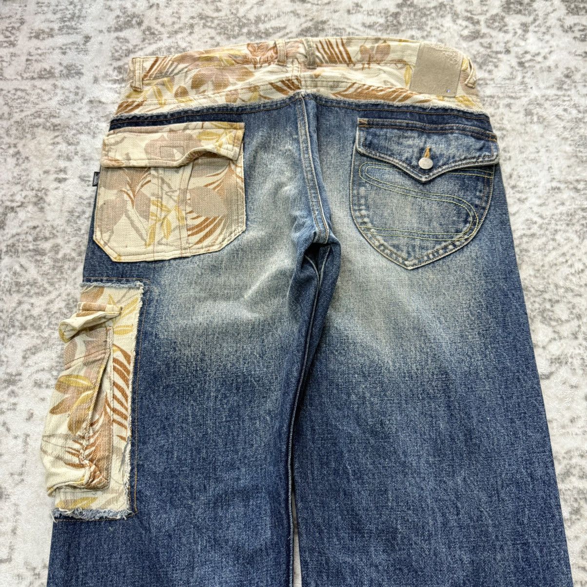 Japanese Brand Swing Incomp Japan Hybrid Cut And Sew Cargo Denim Jeans Size US 34 / EU 50 - 9 Thumbnail