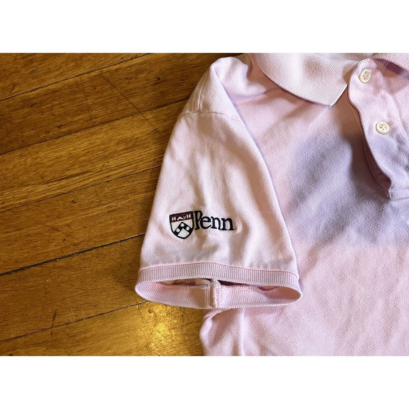 Polo Ralph Lauren VINTAGE Polo Ralph Lauren University Of Pennsylvania Shirt Women’s L Pink Polo Shirt Women’s L Pink 90s College Preppy Retro School Teacher University Size L / US 10 / IT 46 - 3 Thumbnail