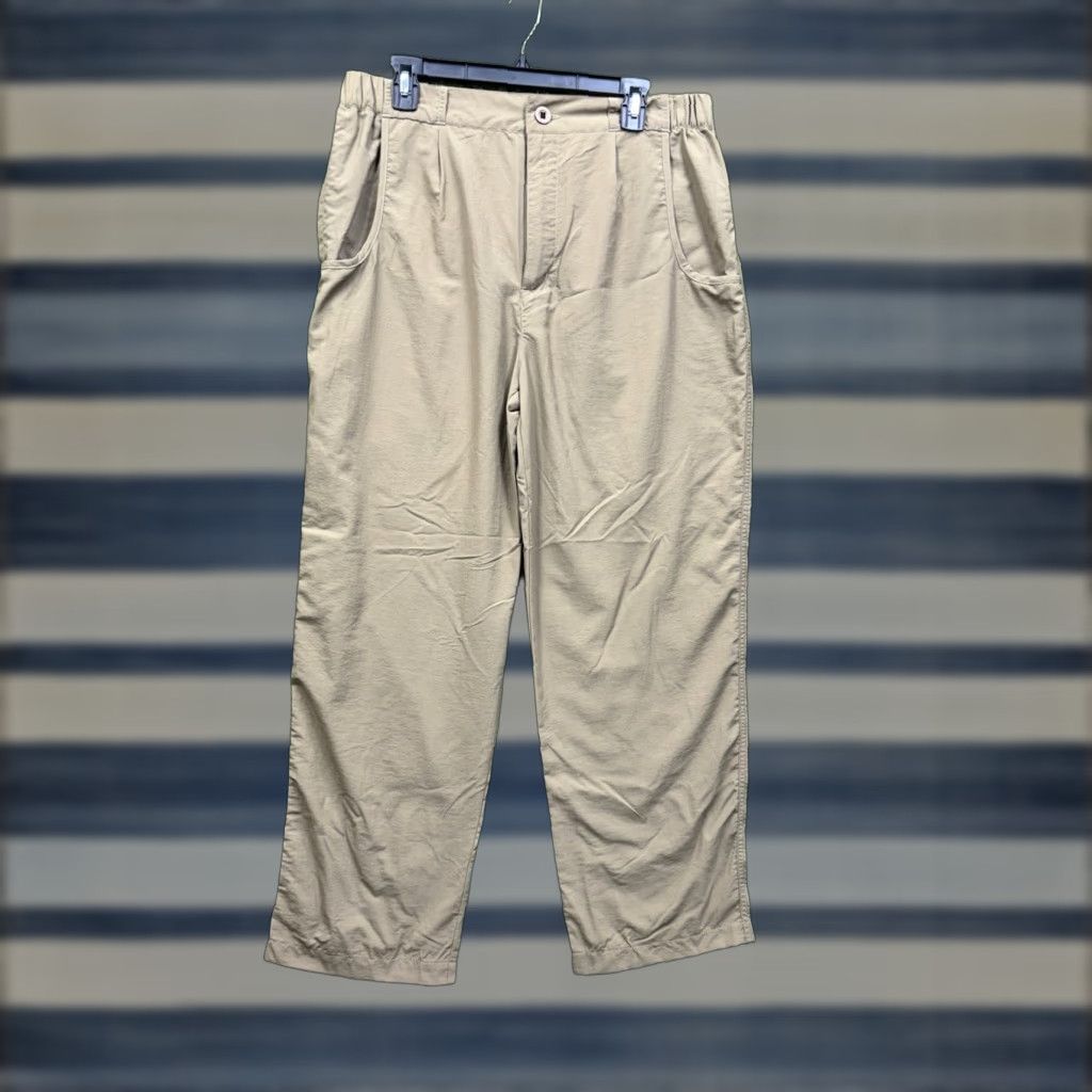 Doublet RailRider Nylon Hiking Pants Mens Medium Brown Elastic Waist Casual Travel 32 in Size US 31 - 1 Thumbnail