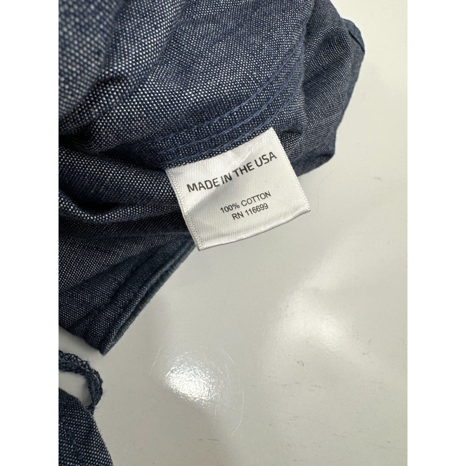 Gustin GUSTIN - Midweight Denim Mens L - SL Work Shirt - EXCELLENT Size US L / EU 52-54 / 3 - 4 Thumbnail
