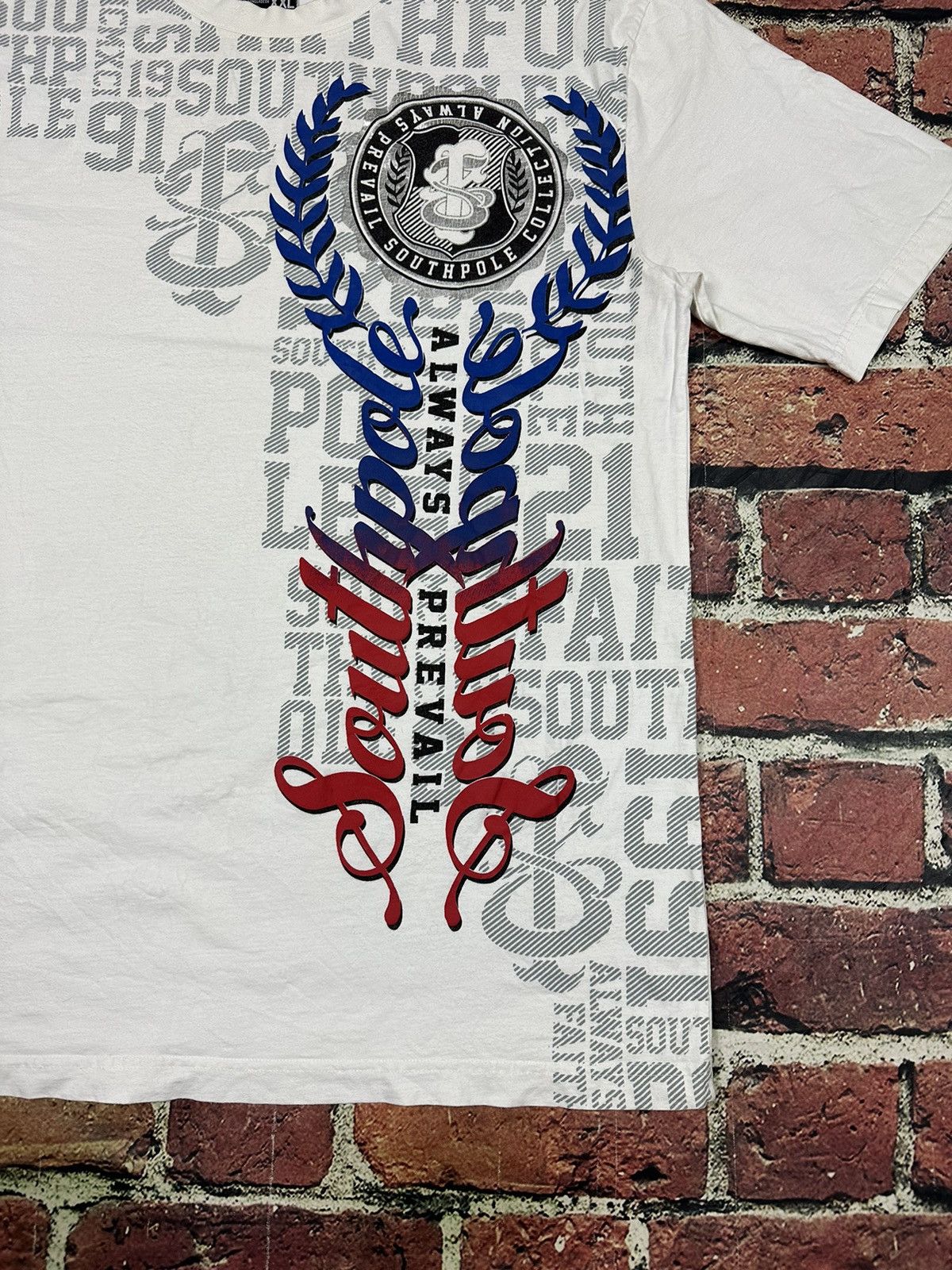 Southpole × Vintage Y2K Southpole T Shirt Cyber Grunge Hip Hop Big Graphic Size US XXL / EU 58 / 5 - 4 Thumbnail