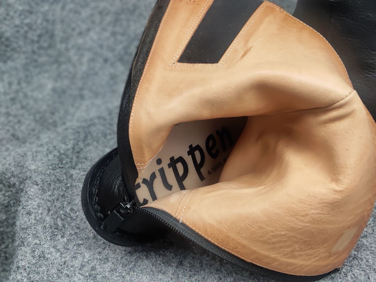 Trippen Trippen Design Black Leather Zip Mid Boots Avant garde Shoes Size US 6 / IT 36 - 18 Thumbnail