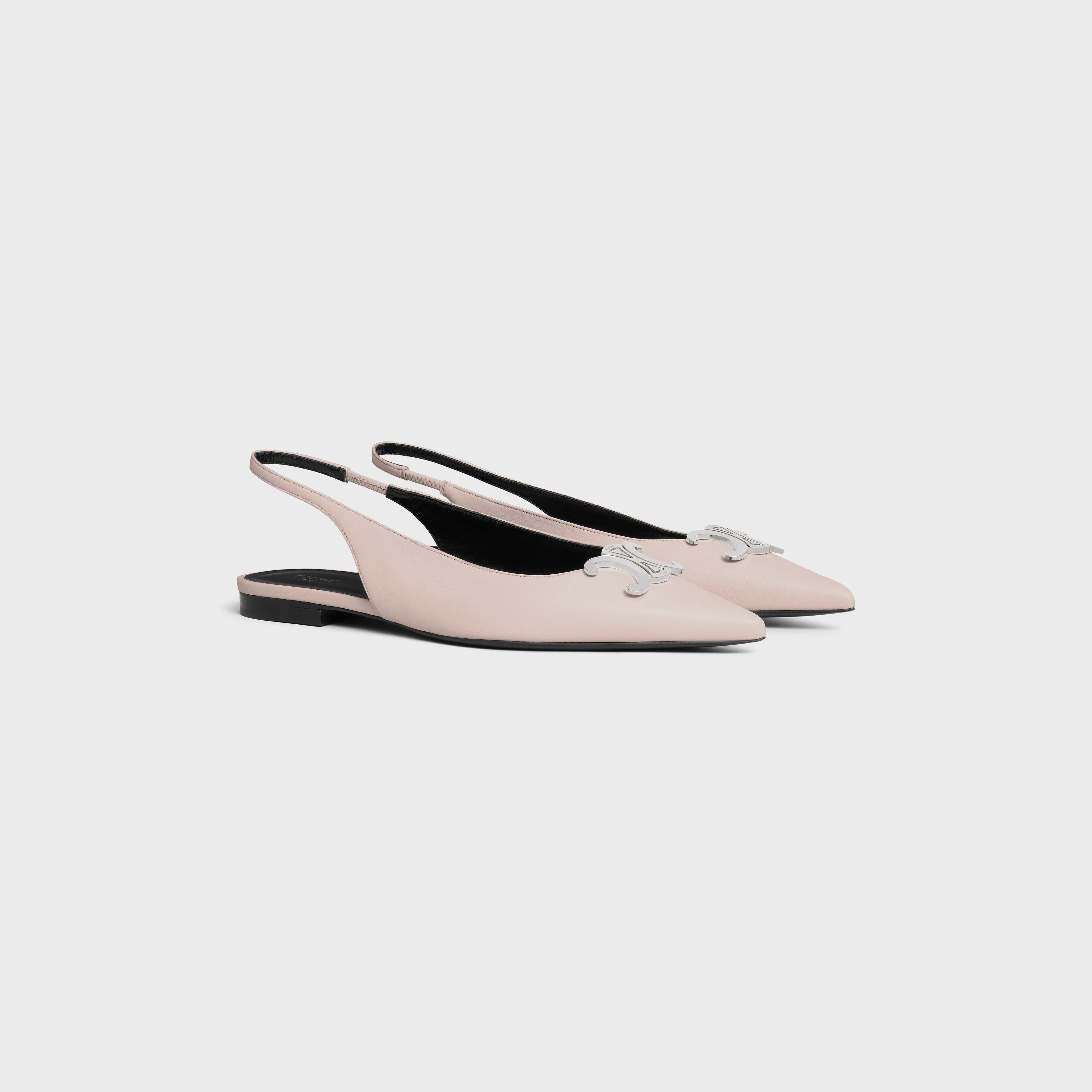 Celine ALMA TRIOMPHE FLAT SLINGBACK in LAMBSKIN Size US 7 / IT 37 - 1 Thumbnail