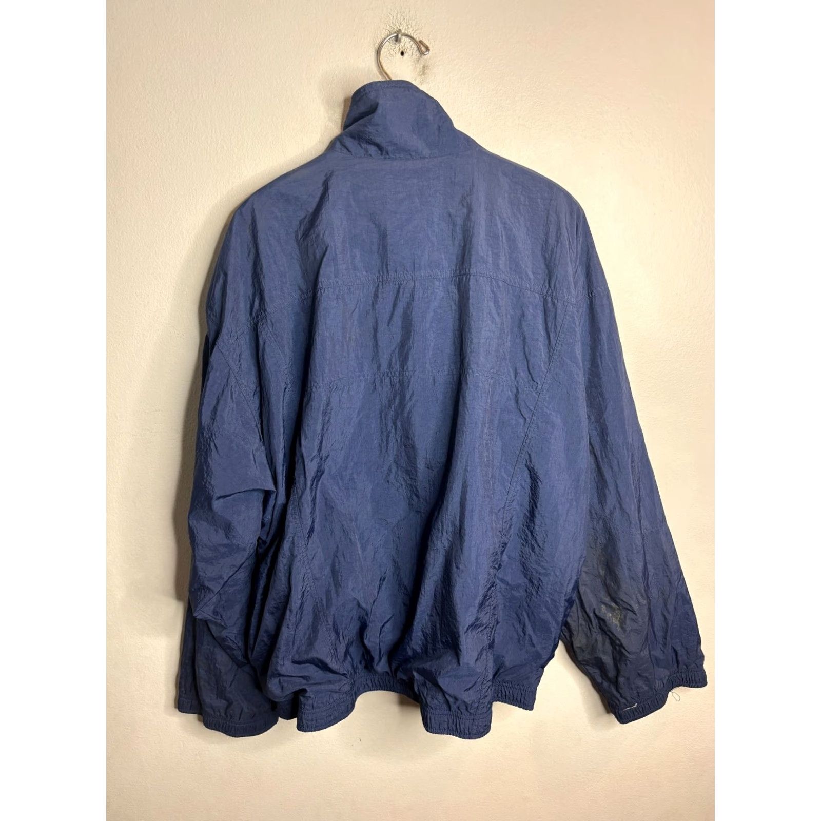 Nike Nike Windbreaker Jacket Men's L Full Zip Breathable Lined 90s Athleisure Sports Nike Air Dri-Fit Pattern Solid Blue Long Sleeve Jacket Size US L / EU 52-54 / 3 - 6 Thumbnail