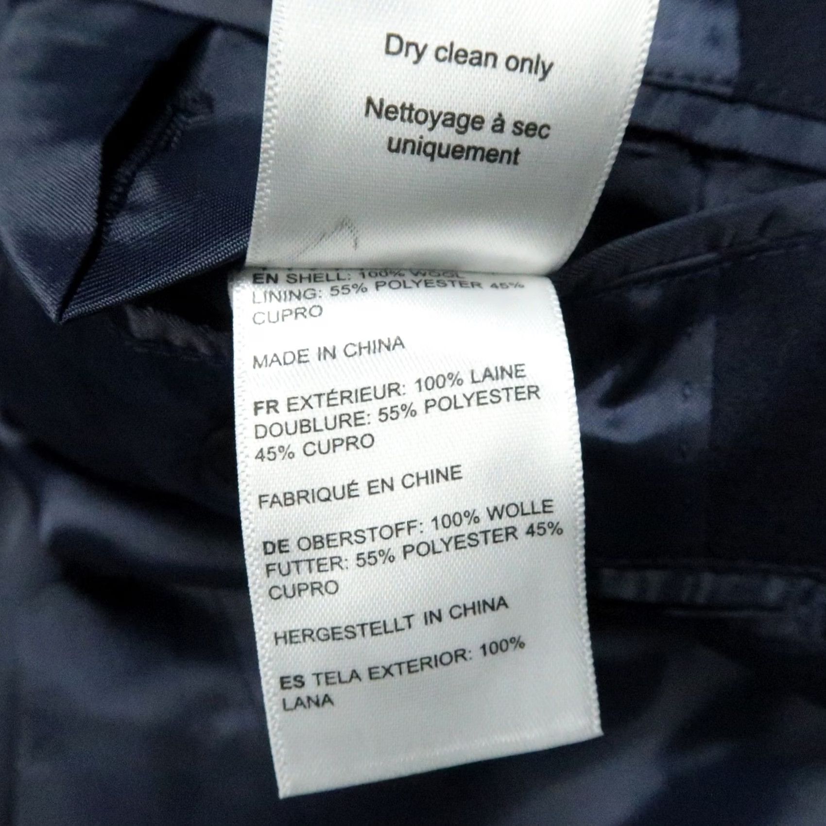 UNTUCKit UNTUCKit Blazer Mens Navy Blue Wool Half Canvas Construction Jacket 40R Size 40R - 6 Thumbnail