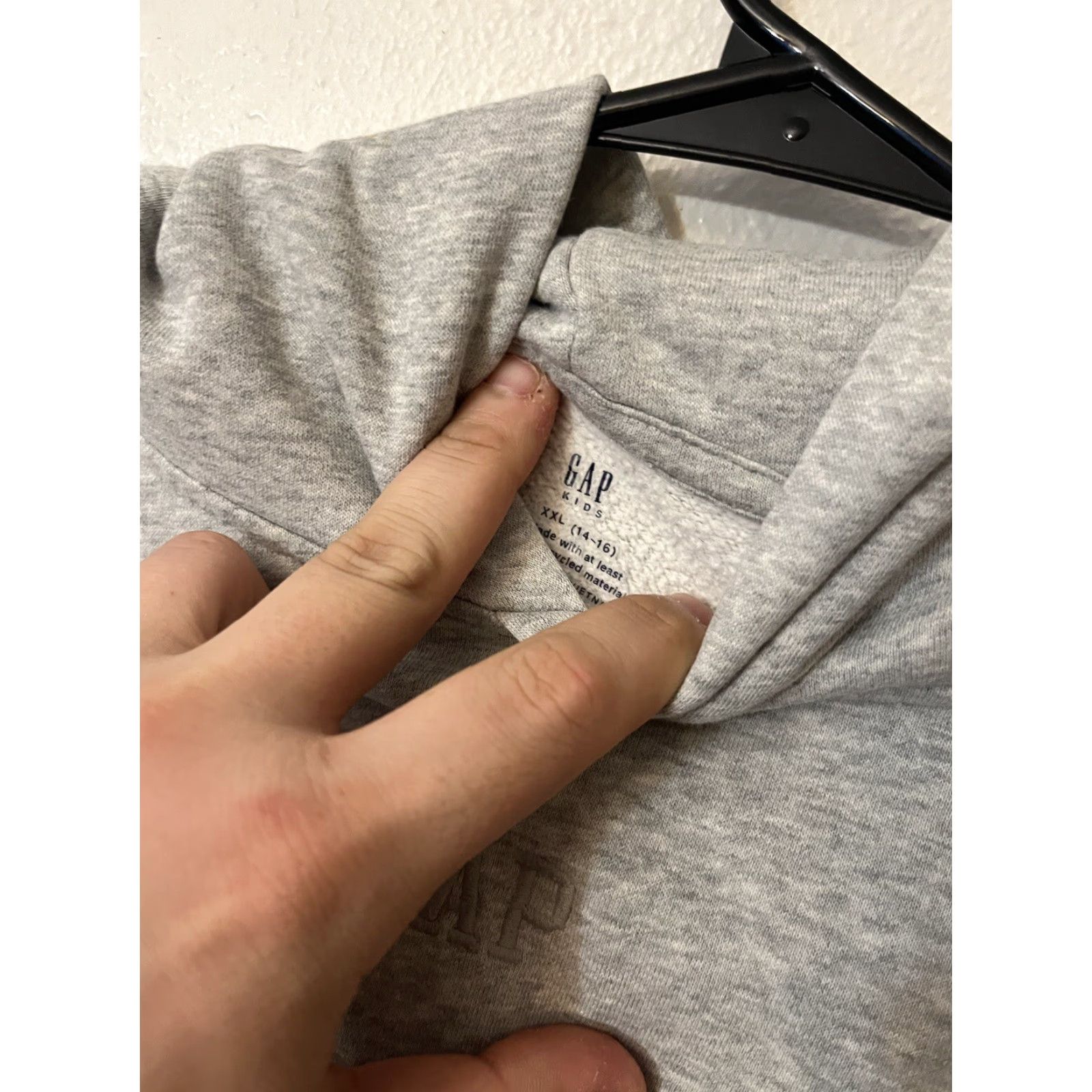 Gap GAP Fit Active Hoodie Pullover Sweatshirt 2XL Teens Long Sleeve Gray Size XXL / US 16-18 / IT 52-54 - 4 Thumbnail