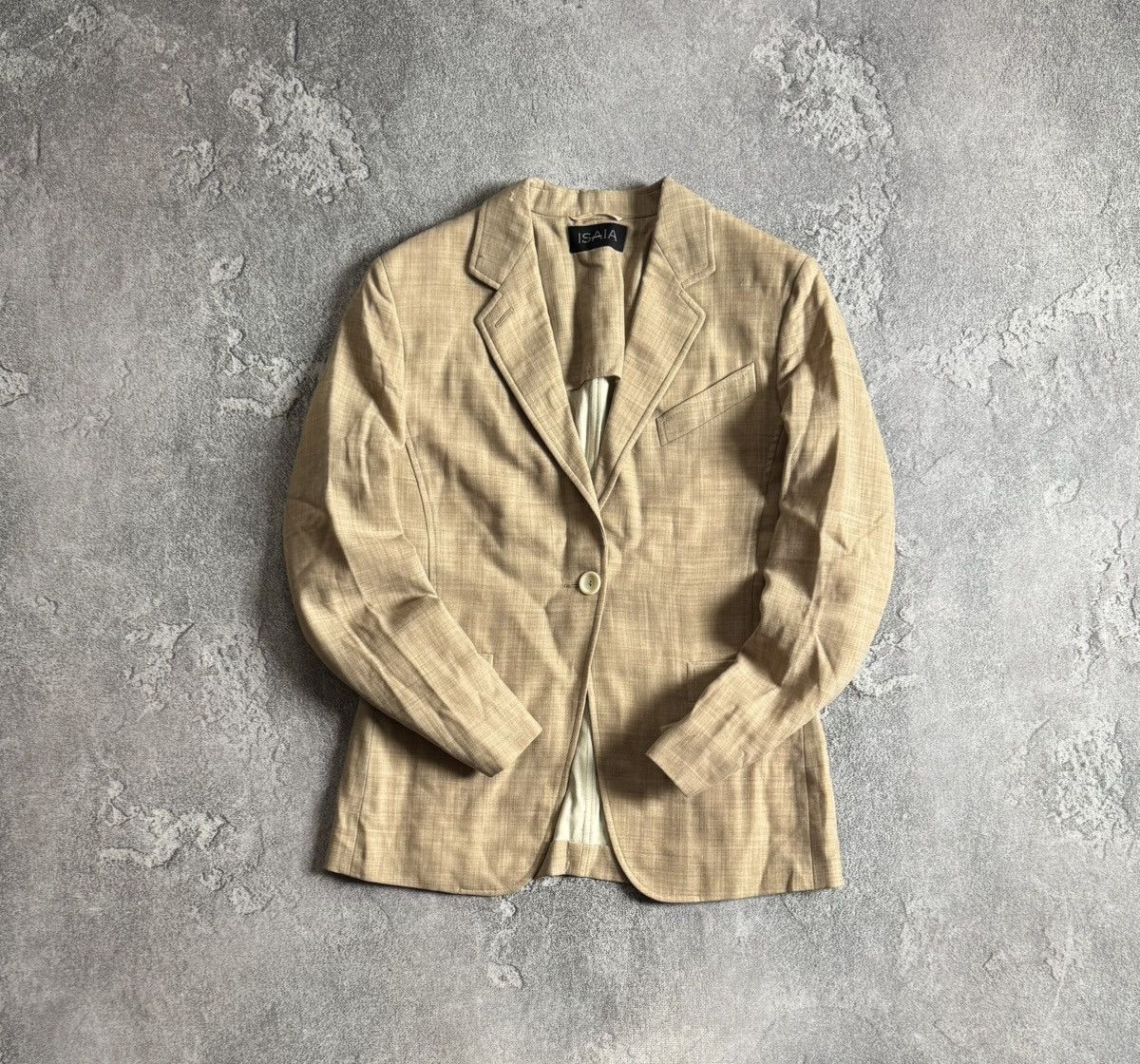 ISAIA 44size FONTELINE button up blazer jacket vintage line