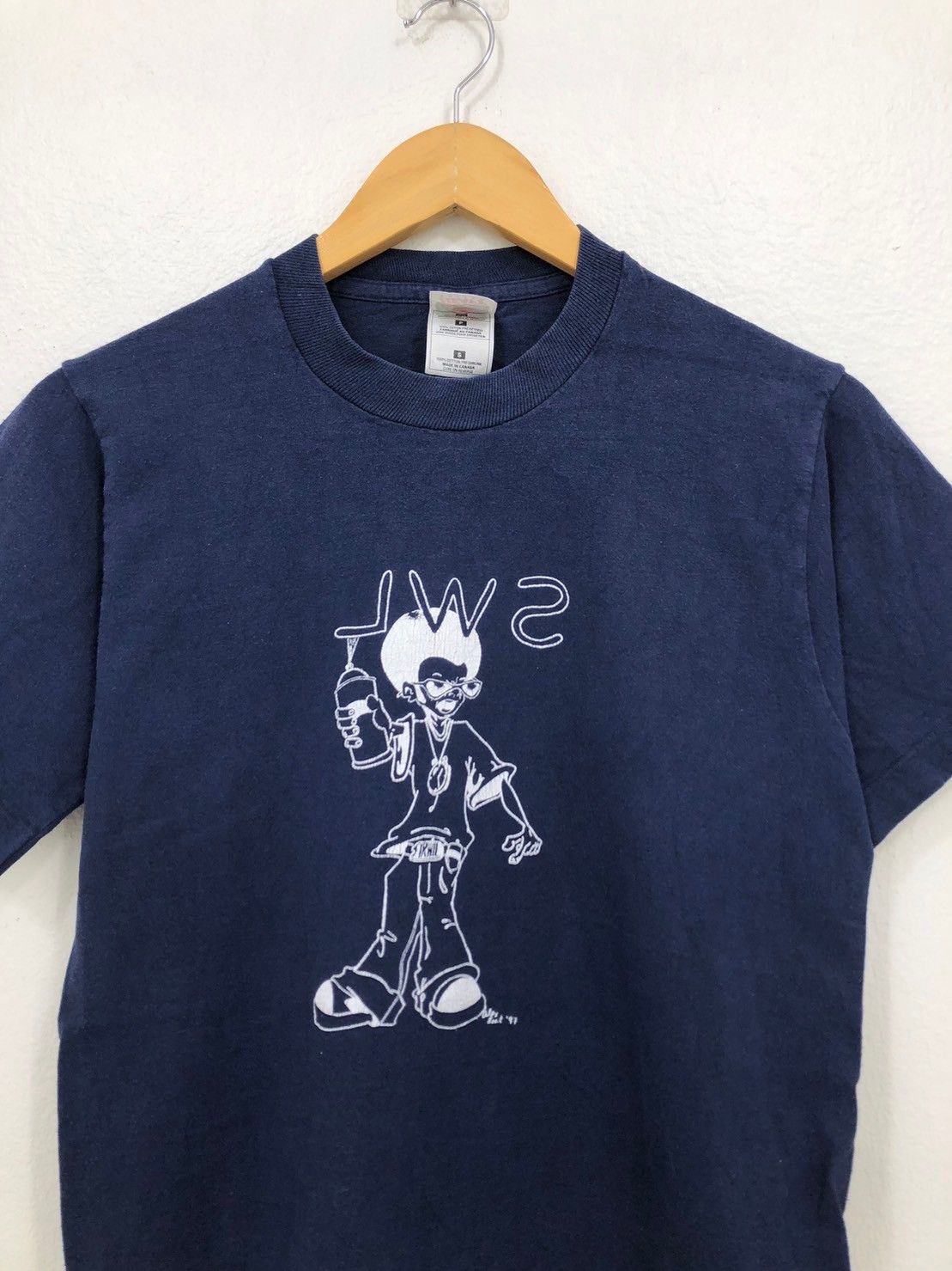 Vintage Vintage 1997's SWL Sir Wilfrid Laurier shirt graffiti wts01 Size US S / EU 44-46 / 1 - 1 Thumbnail
