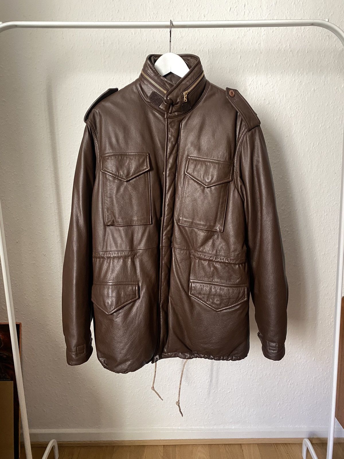 Bape Bape Leather M-65 Down Jacket Size US L / EU 52-54 / 3 - 2 Thumbnail