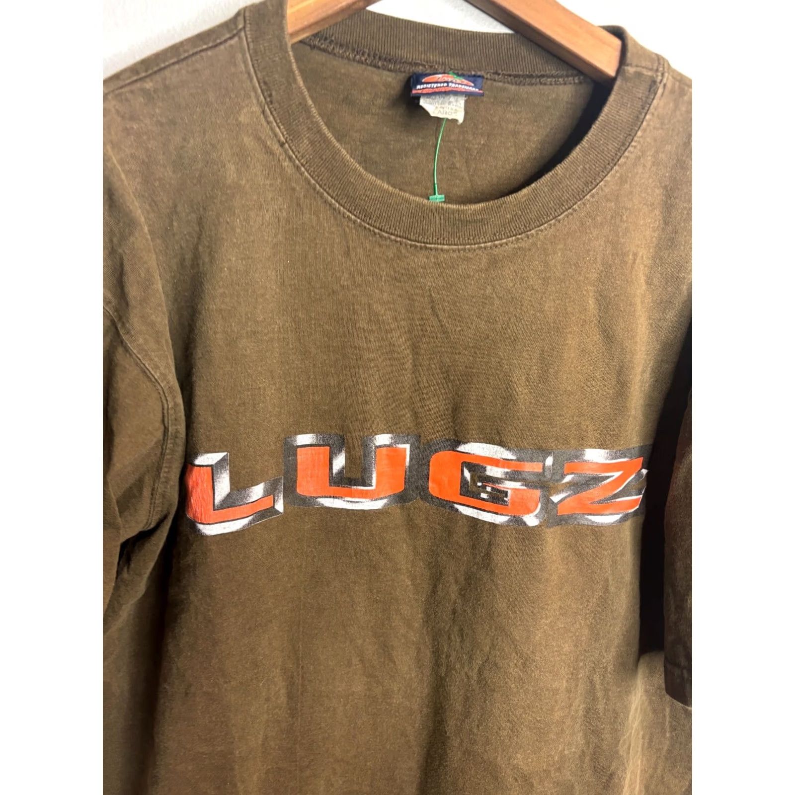 Lugz VINTAGE Lugz T-Shirt Mens XL Brown Hip Hop Logo 90s Jeans Style Classic 5070 Size US 36 / EU 52 - 2 Thumbnail