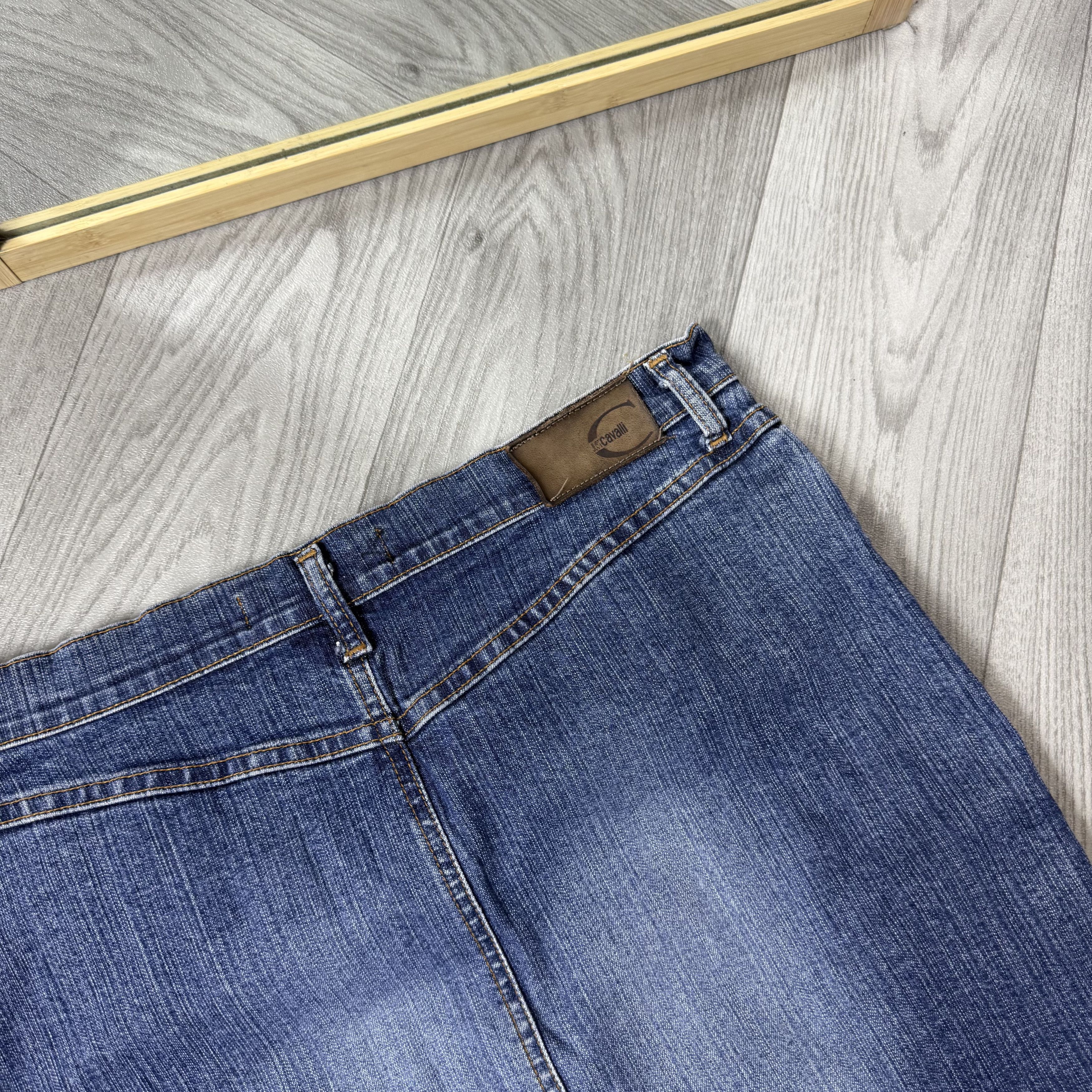 Just Cavalli Vintage Just Cavalli 90s Blue Denim Women's Midi Skirt Size 32" / US 10 / IT 46 - 8 Thumbnail