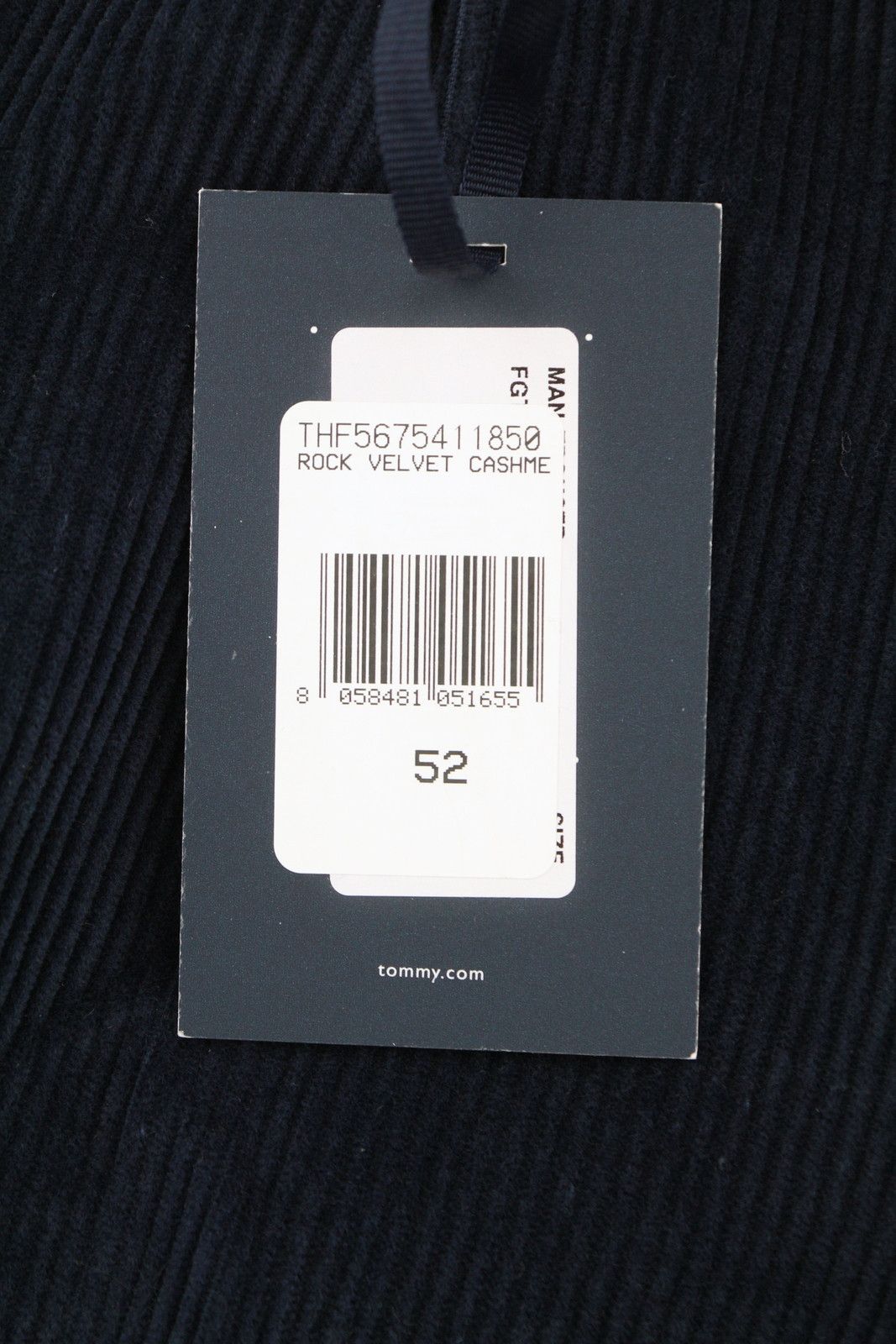 Tommy Hilfiger ROCK VELVET CASHME EU52 Dark Blue Corduroy 87474 Size US 36 / EU 52 - 8 Thumbnail