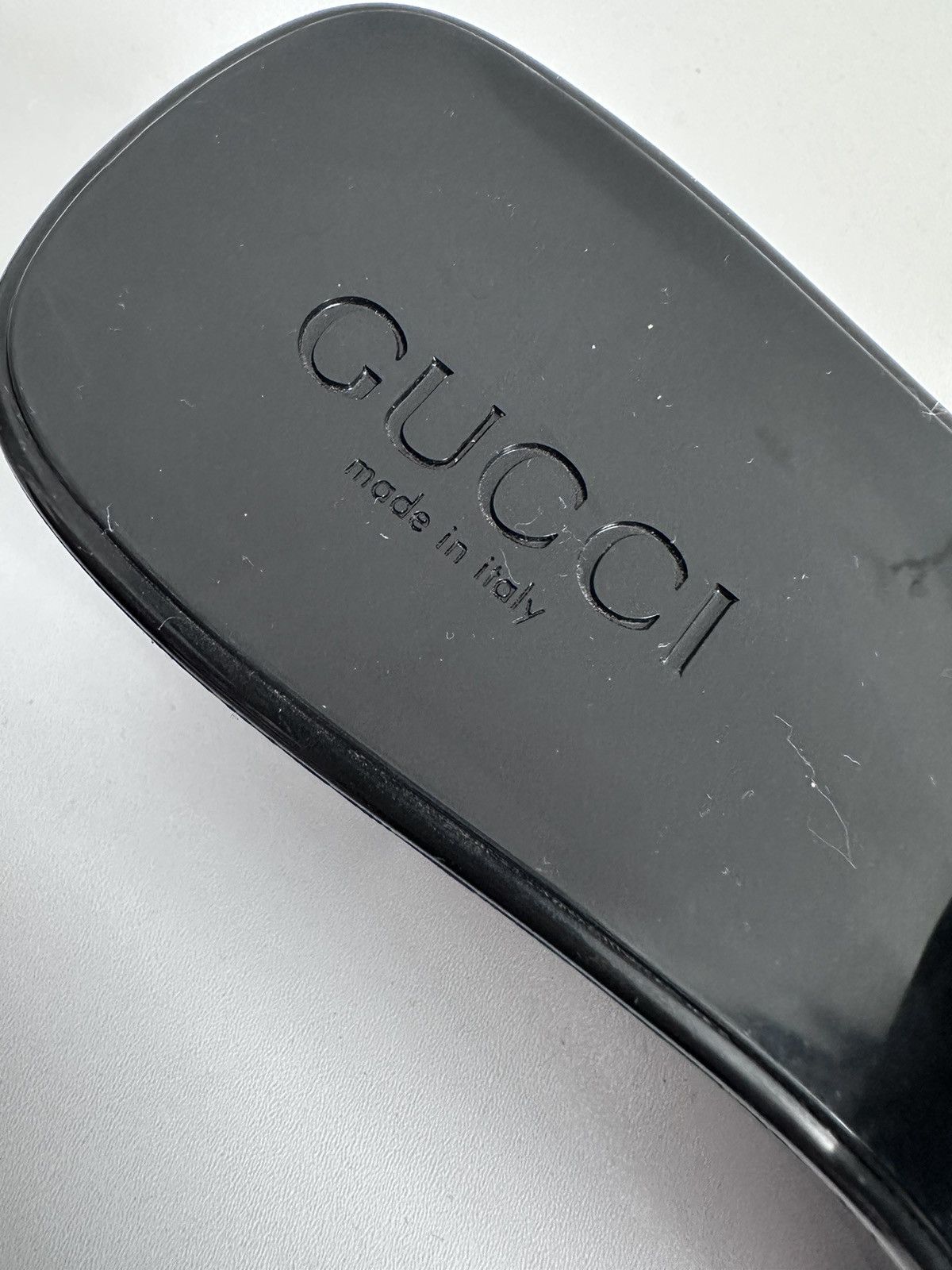 Gucci Gucci Rubber Logo Platform Slide Sandals 624730 - Black 37 Size US 7 / IT 37 - 9 Thumbnail