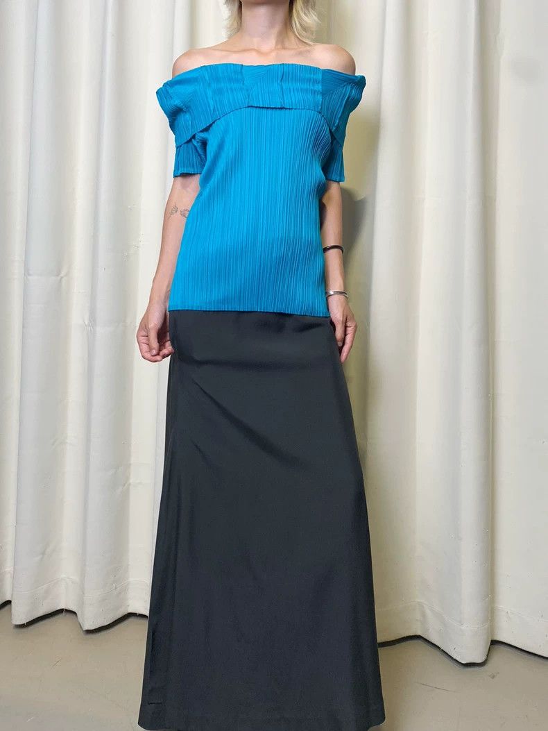 Issey Miyake Issey Miyake size:3 A medieval lake water blue pleated flo Size XS / US 0-2 / IT 36-38 - 2 Thumbnail