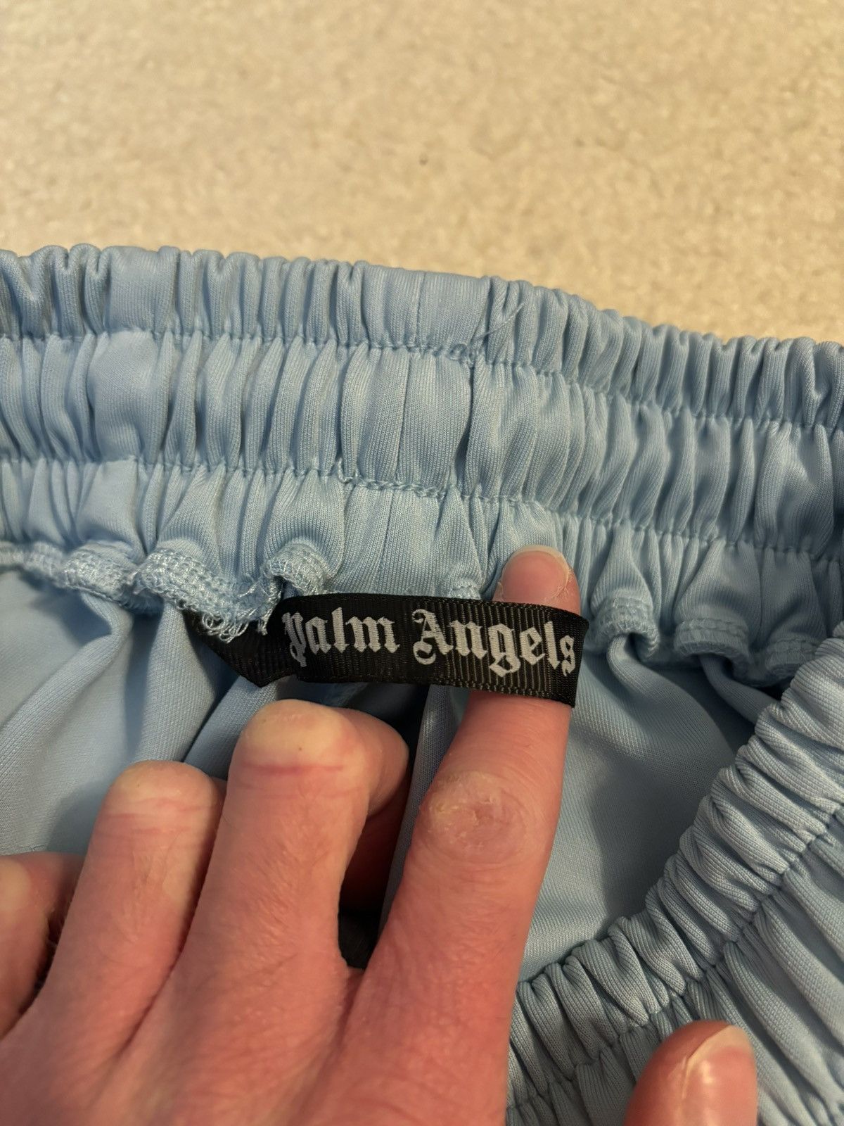 Palm Angels Palm Angels Track Shorts Dusty Blue Size US 34 / EU 50 - 4 Thumbnail