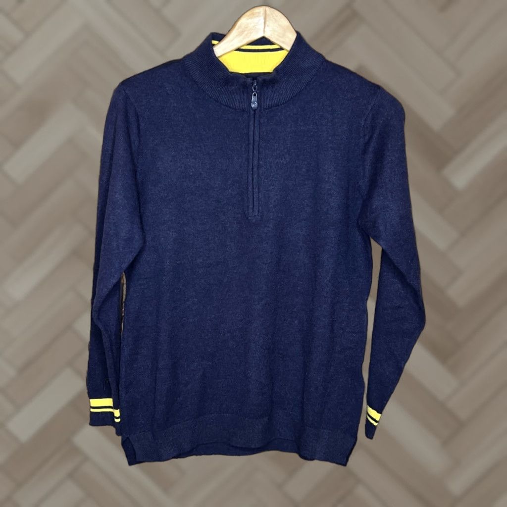 Vintage Head Golf Sweater Mens L Cashmere Blend Full Zip Jacket Blue Size US L / EU 52-54 / 3 - 1 Thumbnail
