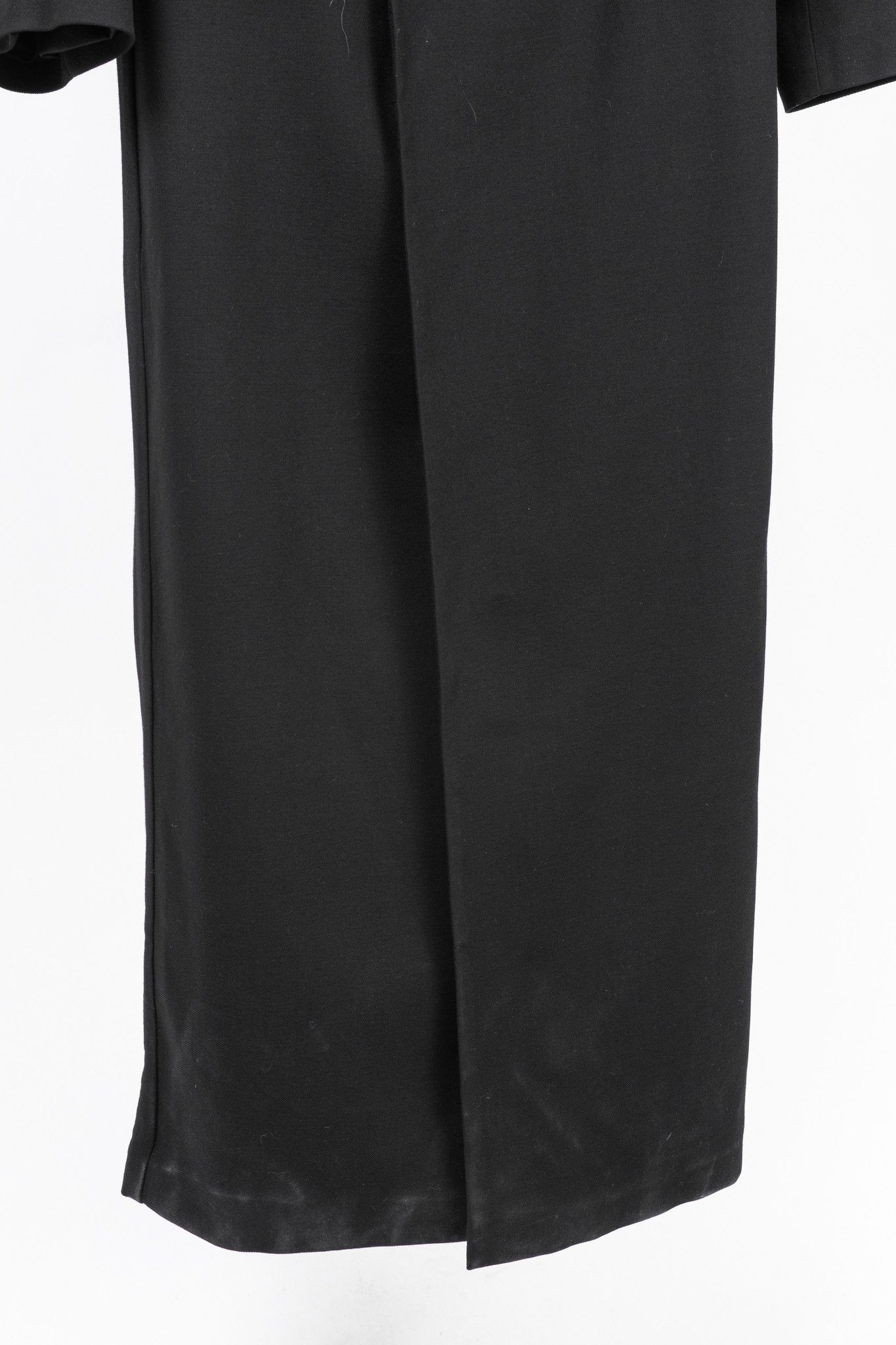 AMI AMI Black Wool Gabardine Double-Breasted Coat Size L / US 10 / IT 46 - 8 Thumbnail