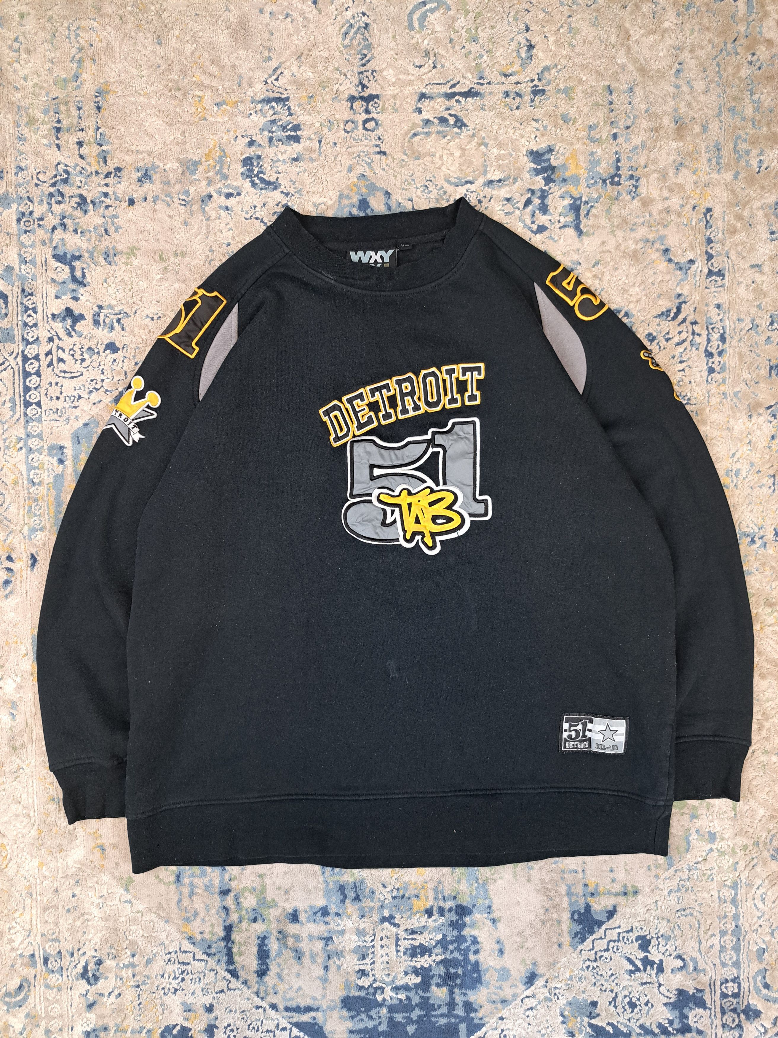 Rap Tees 51 Detroit Bel Air Hip Hop Tag Sweatshirt Rap Drip Size US XL / EU 56 / 4 - 1 Thumbnail