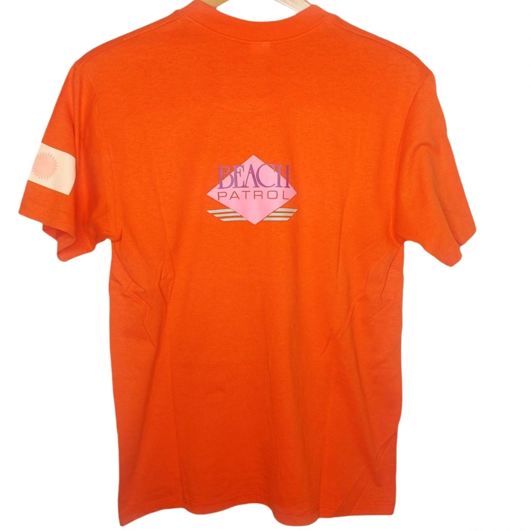 Velva Sheen VINTAGE Velva Sheen Beach Patrol Shirt Men L Orange Surf Coastal Single Stitch T-Shirt Graphics Beach Ocean Summer Size US L / EU 52-54 / 3 - 4 Thumbnail