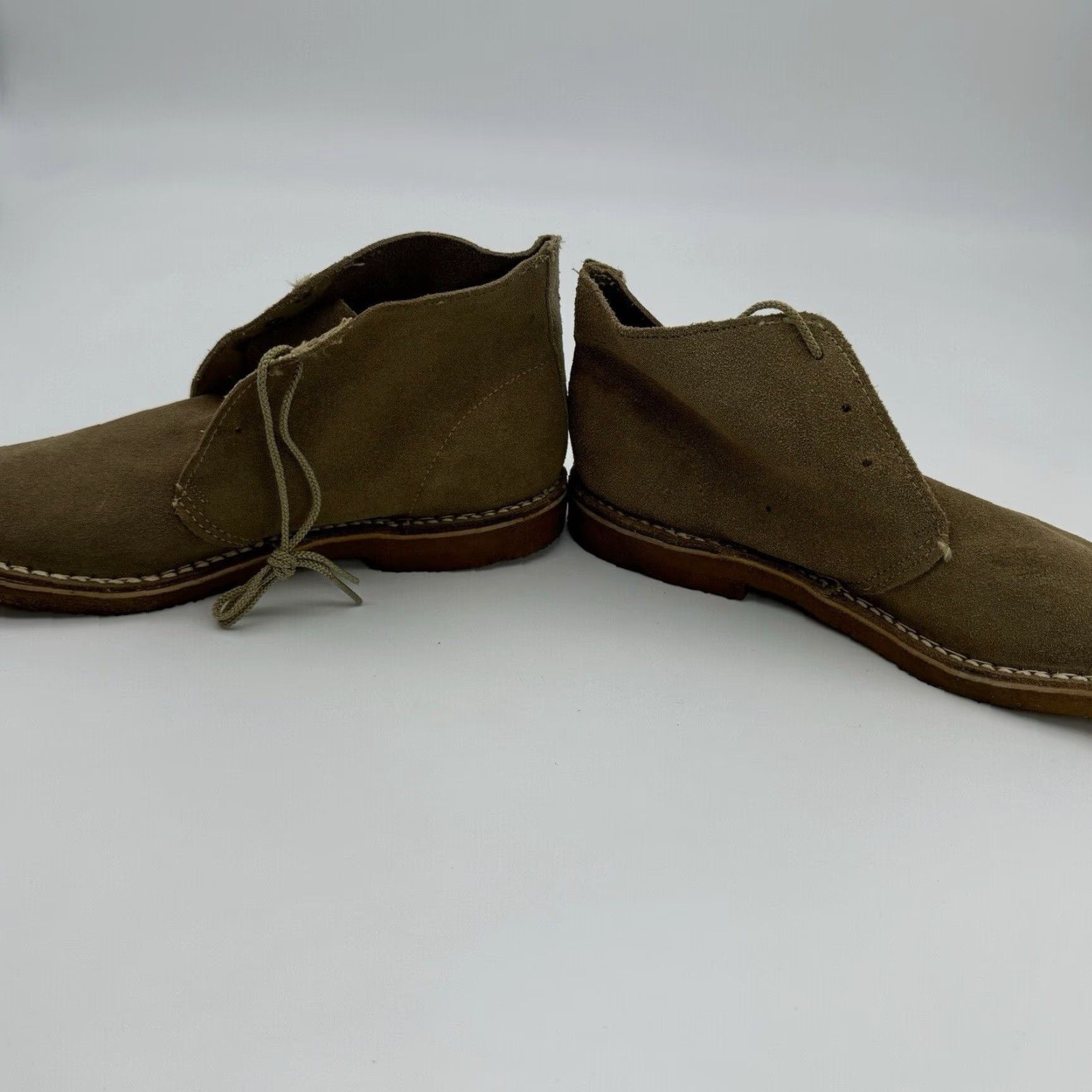 Vintage VINTAGE DUNHAM SUEDE CHUKKA DESERT BOOTS MEN'S 8 TAN BEIGE GUM SOLE 70s Size US 8 / EU 41 - 6 Thumbnail