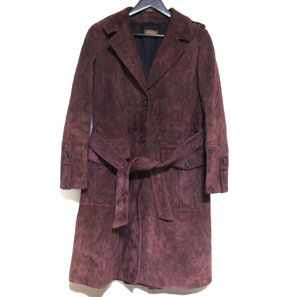 Tod's Tod's Tod's Suede Lamb Leather Trench Coat Suede Outerwear DUTY FREE for USA Size ONE SIZE - 1 Thumbnail