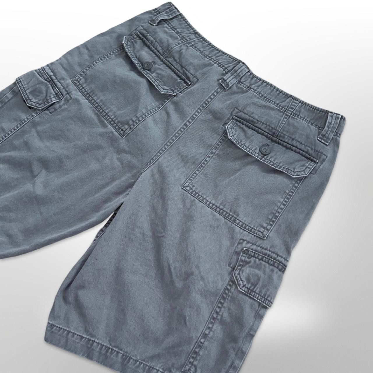 U.S. Polo Assn. × Vintage Vintage Grey Retro Baggy Cargo Shorts Size US 36 / EU 52 - 2 Thumbnail