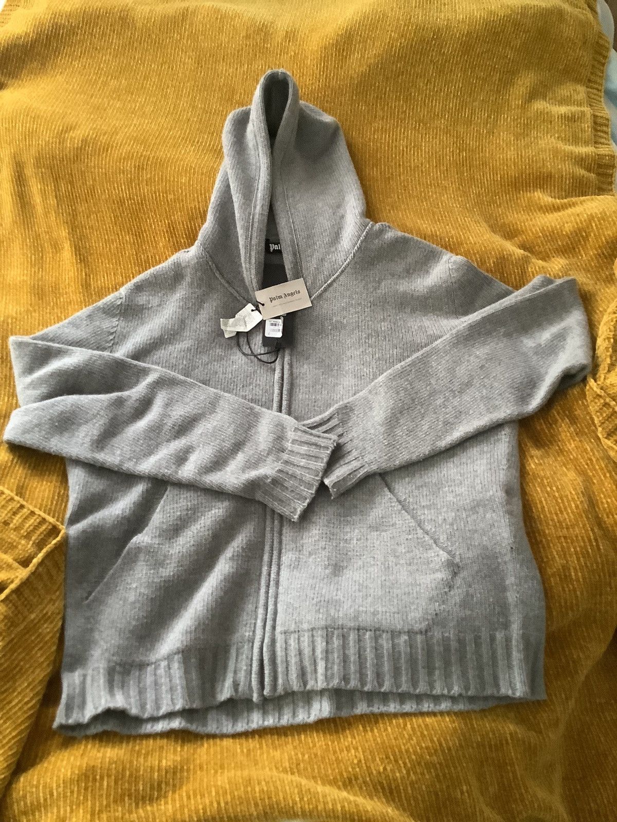 Palm Angels Palm angels curved logo knit hoodie Size US L / EU 52-54 / 3 - 2 Thumbnail