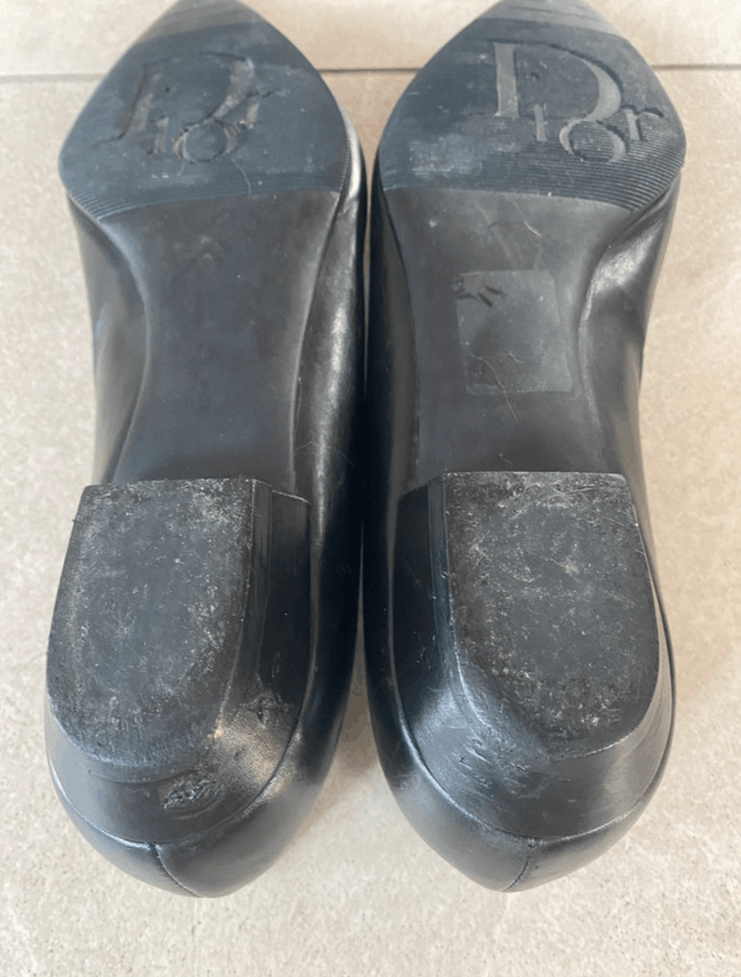 Dior Dior Shoes Ballet Heels Mules 2000 Black Leather Vintage Size US 6 / IT 36 - 5 Thumbnail