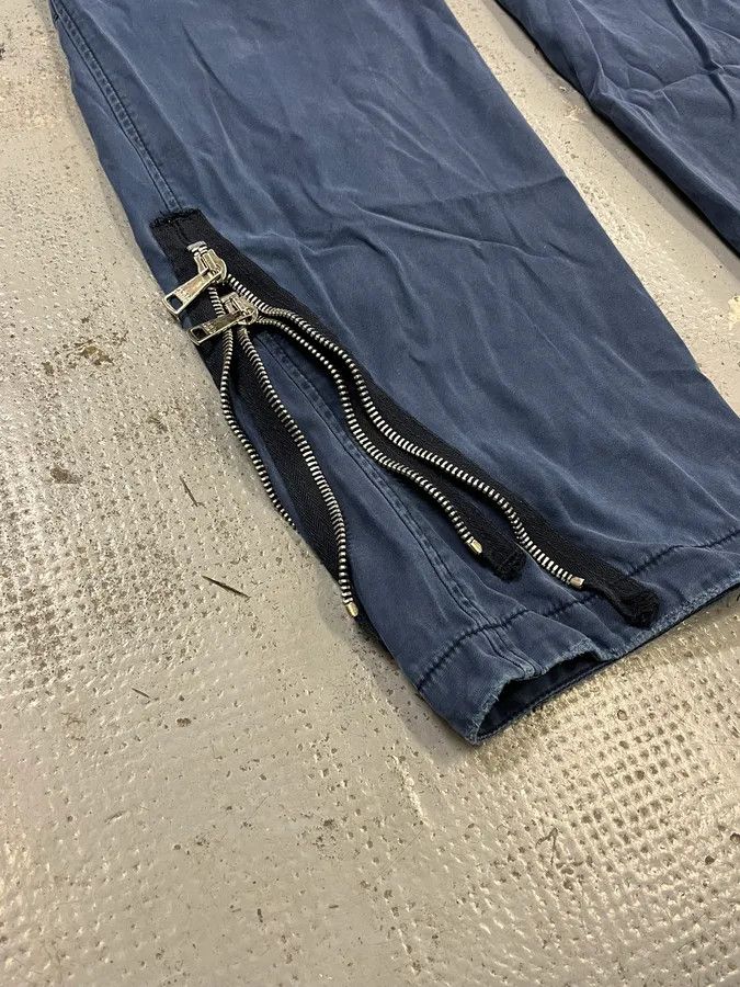 Dolce & Gabbana AW2002 Dolce & Gabbana Cargo Zip Blue Pants Size US 34 / EU 50 - 9 Thumbnail