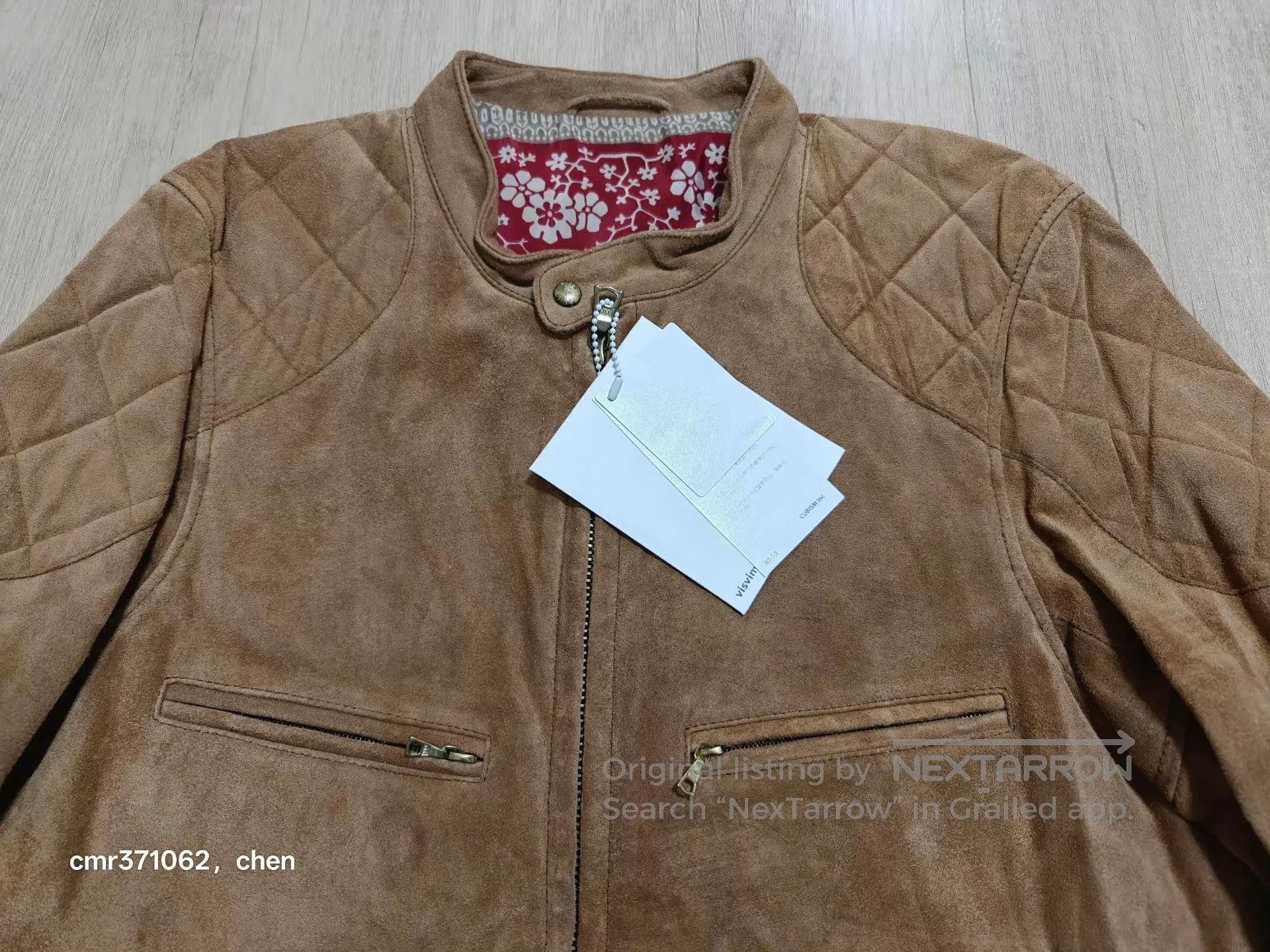 Visvim Brown Quilted Leather Jacket Size M. Size US M / EU 48-50 / 2 - 2 Thumbnail