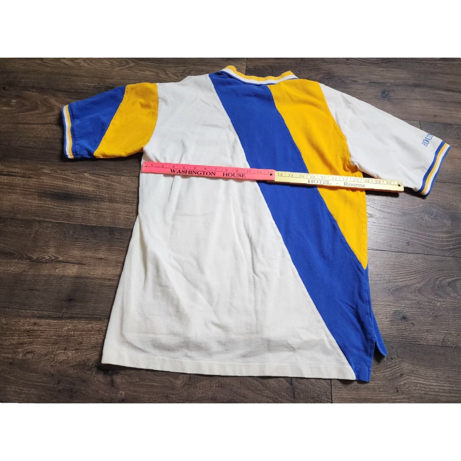 Vintage VINTAGE Nologo Auburndale High School Polo Shirt Short Sleeve Adult L White 1980s 80s School Football Mens/Womens Regular Fit Size US L / EU 52-54 / 3 - 2 Thumbnail