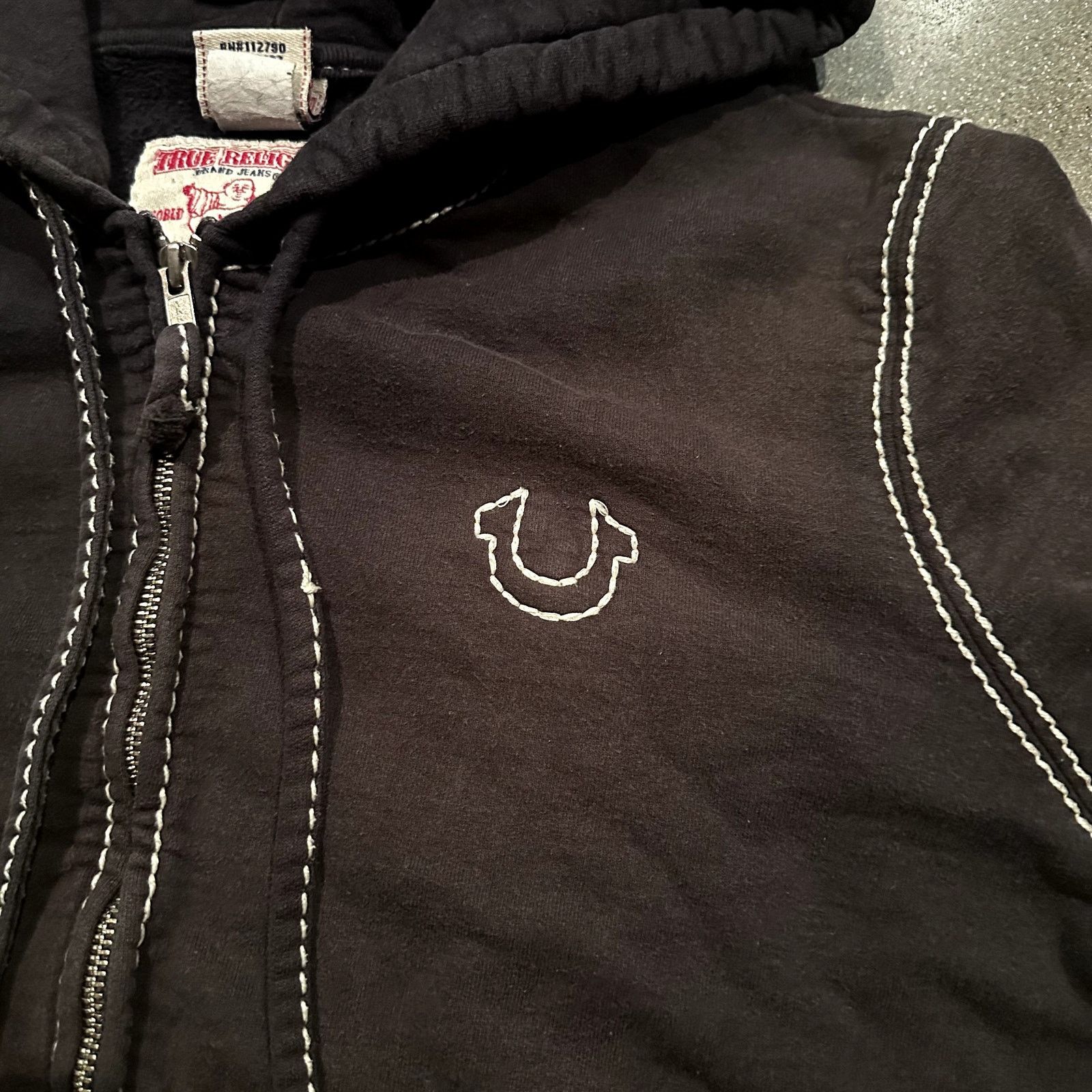 True Religion true religion super t rope contrast stitching zip up hoodie Size M / US 6-8 / IT 42-44 - 3 Thumbnail