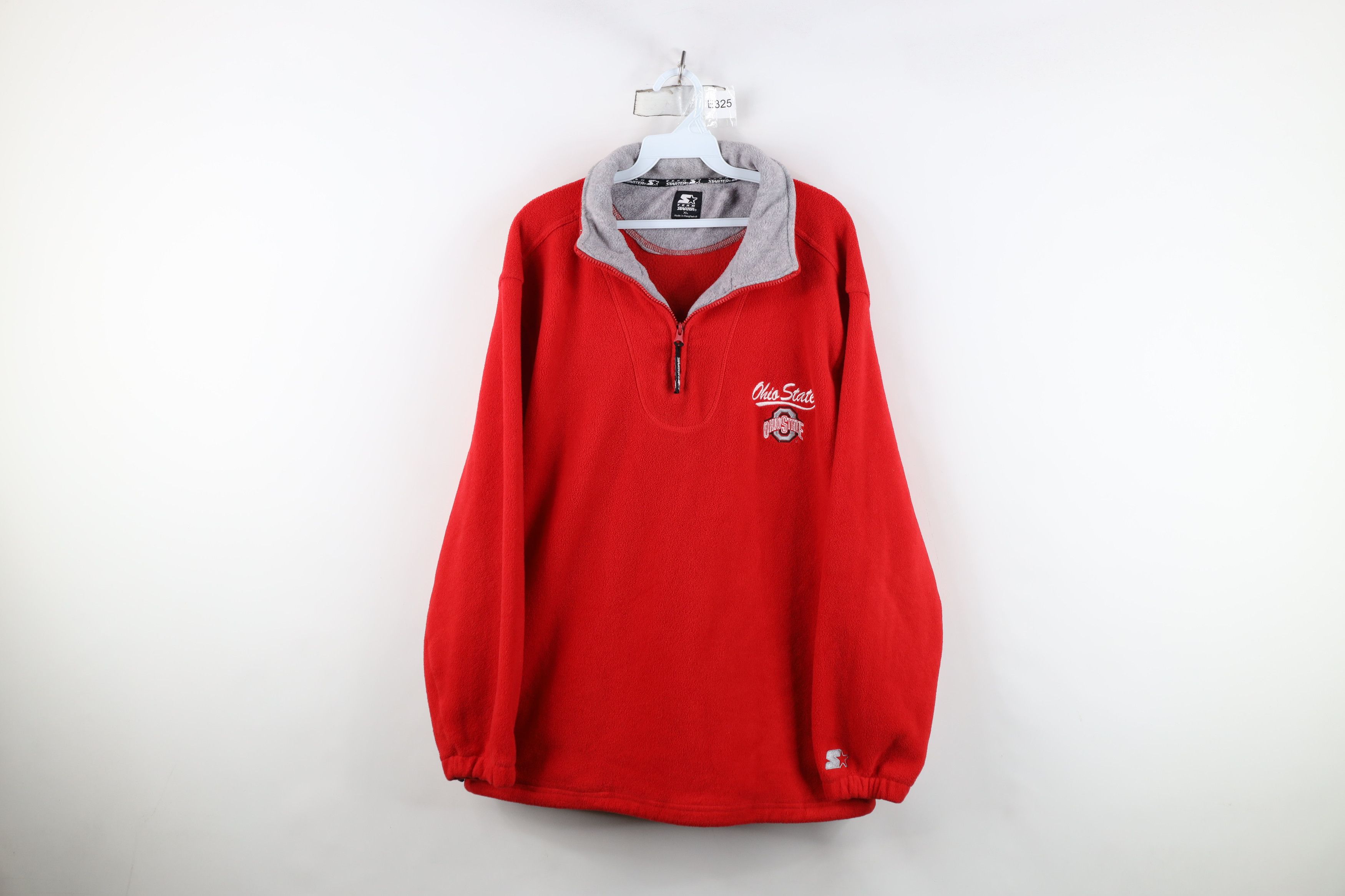 Starter Vintage 90s Starter State University Half Zip Fleece Sweater Size US XL / EU 56 / 4 - 1 Thumbnail