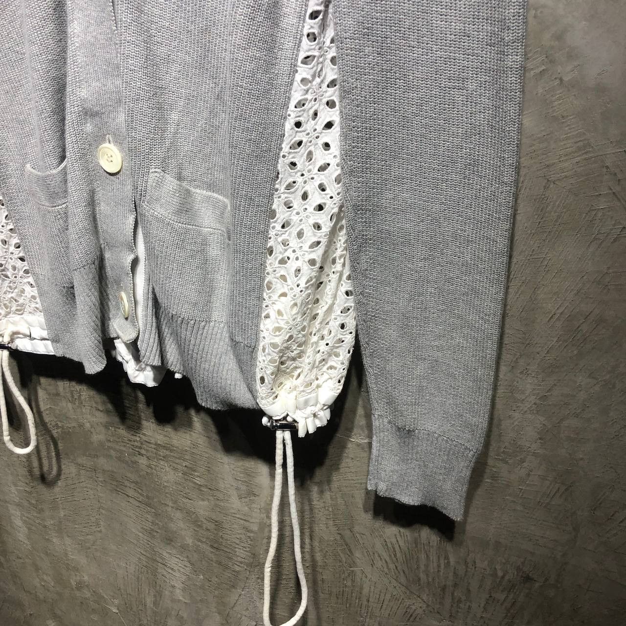 Sacai Sacai knit lace embroidery see through Cardigan Size M / US 6-8 / IT 42-44 - 3 Thumbnail