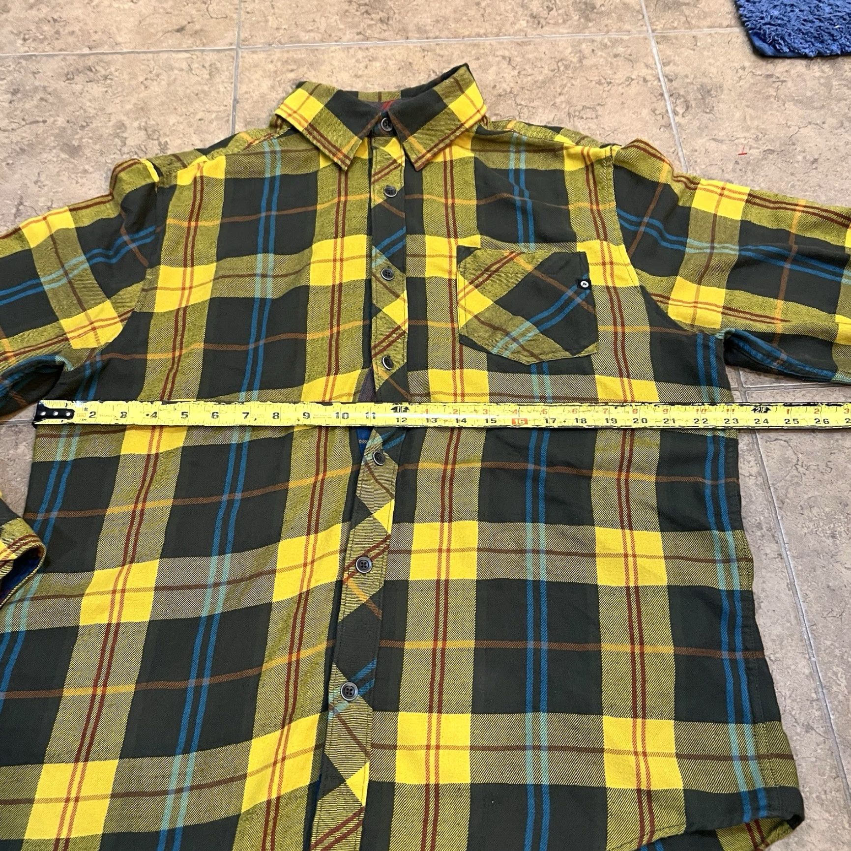 Marmot Marmot Flannel Shirt Men Large Blue Copper Long Sleeve Button Up Regular Fit Casual Outdoor - Mens Size US L / EU 52-54 / 3 - 5 Thumbnail
