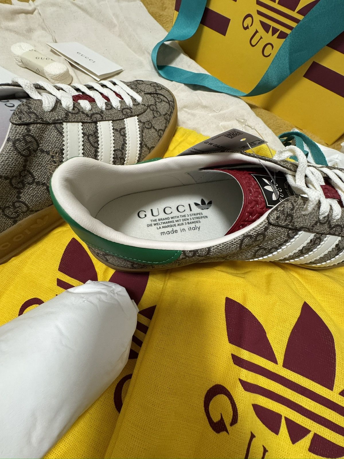 Adidas × Gucci New Adidas x Gucci Gazelle 41 1/3 Size US 9 / EU 42 - 9 Thumbnail