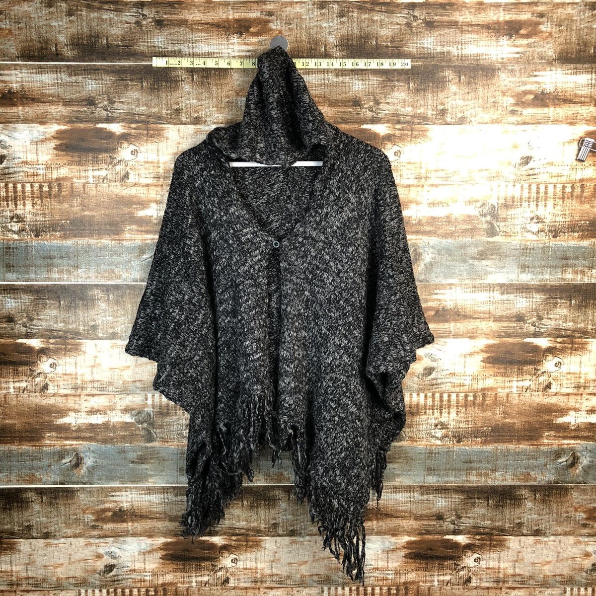Homespun Knitwear Sorridere Black Grey Knitwear cardigan #A1665 Size M / US 6-8 / IT 42-44 - 1 Thumbnail