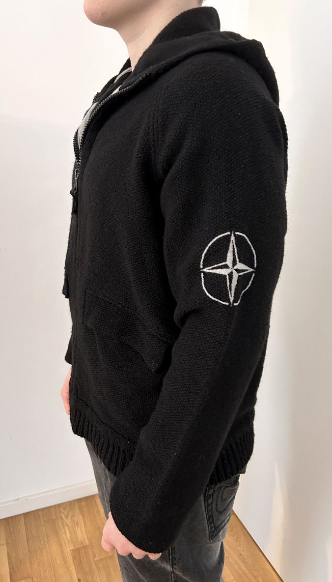 Stone Island Stone Island wool blend zip hoodie Size US XL / EU 56 / 4 - 5 Thumbnail