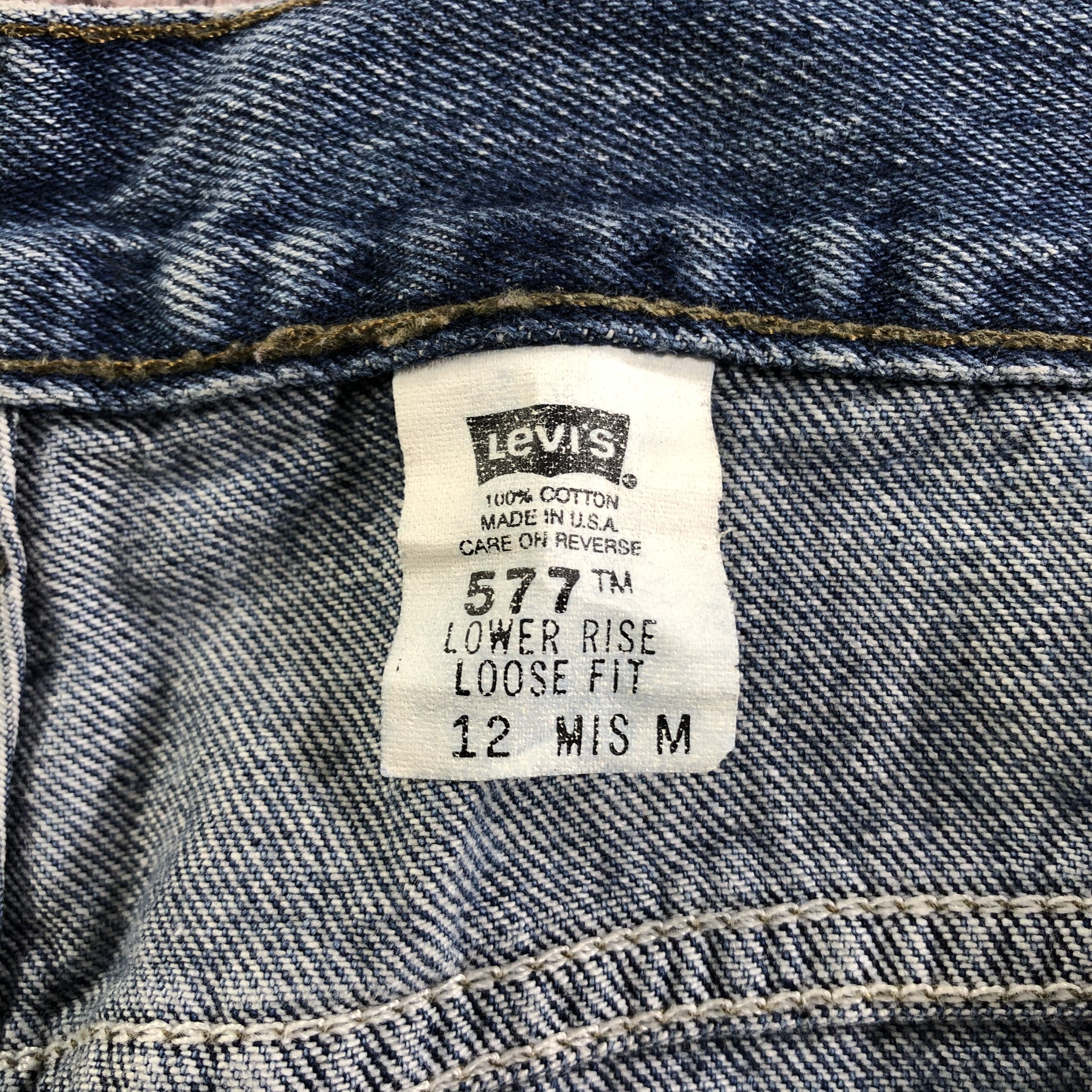 Levi's × Vintage Vintage 90s Blue Wash Levis 577 Jeans-JM3455 Size US 32 / EU 48 - 10 Thumbnail