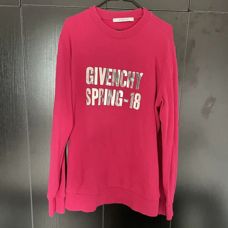 Givenchy Givenchy Fleece Silver Letter Hoodie Size US S / EU 44-46 / 1 - 1 Thumbnail