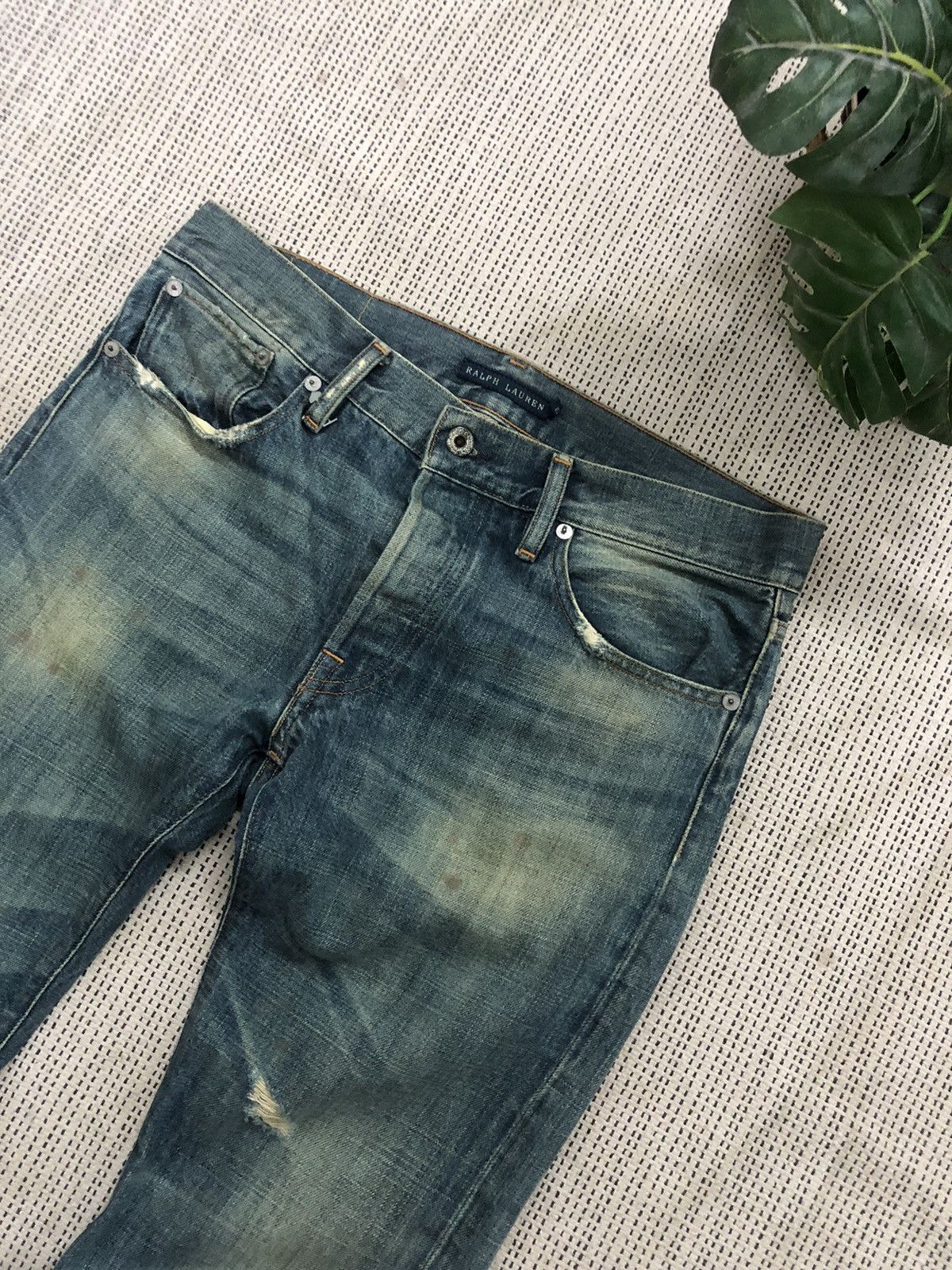 Ralph Lauren × Vintage ❗️LAST CALL ❗️Vintage Distressed Ralph Lauren denim w34/35 Size US 34 / EU 50 - 1 Thumbnail