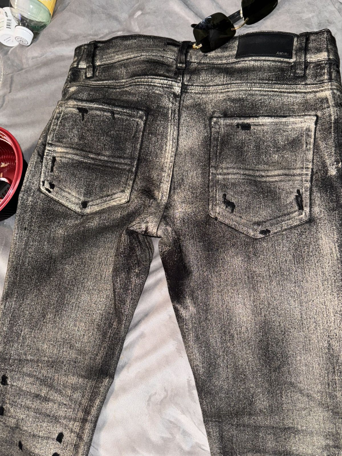 Amiri Gold Amiri Skinny Jeans Size US 32 / EU 48 - 18 Thumbnail