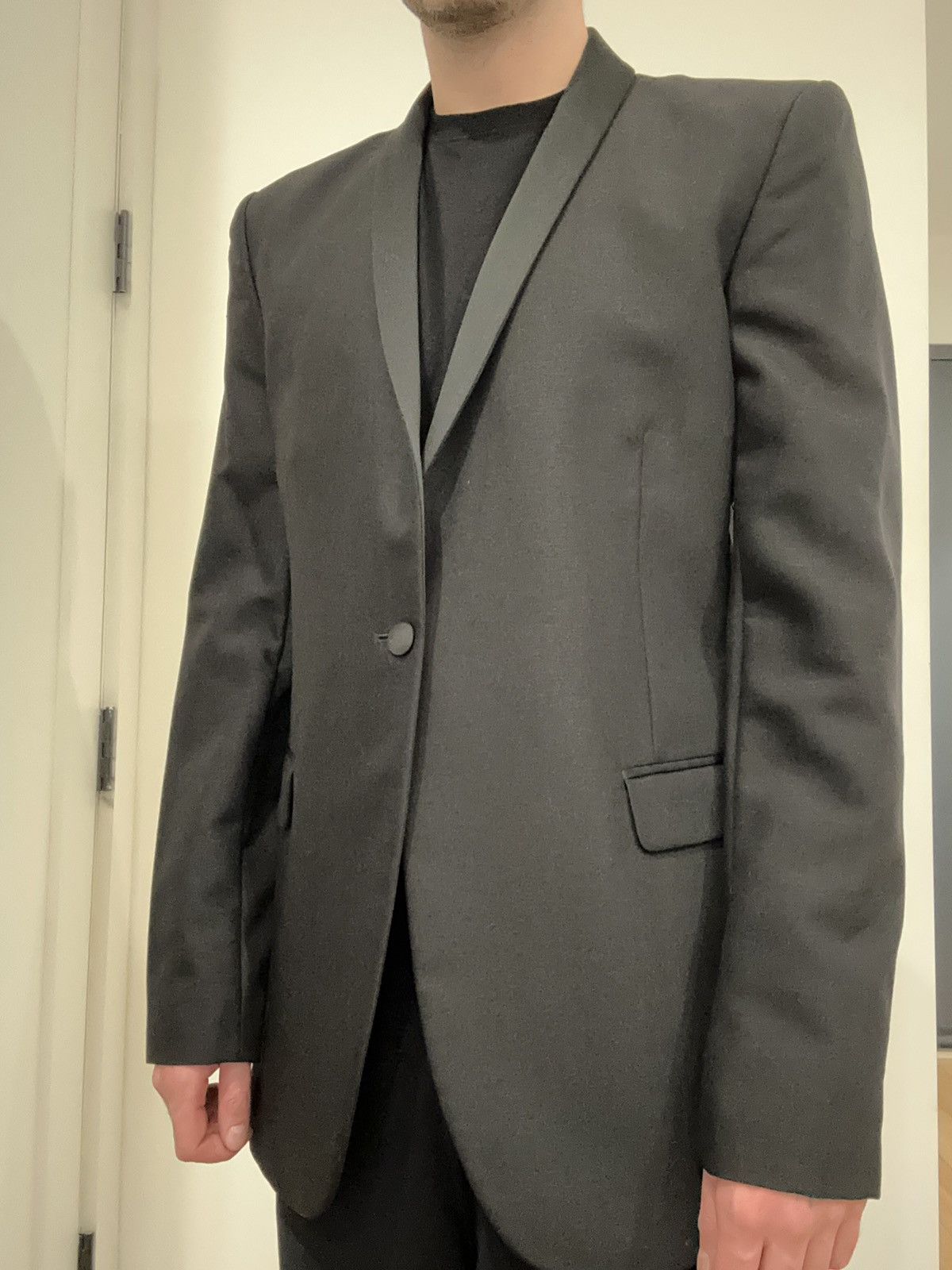 Blk Dnm BLK DNM Shawl Collar Tux Blazer Size 48S - 7 Thumbnail