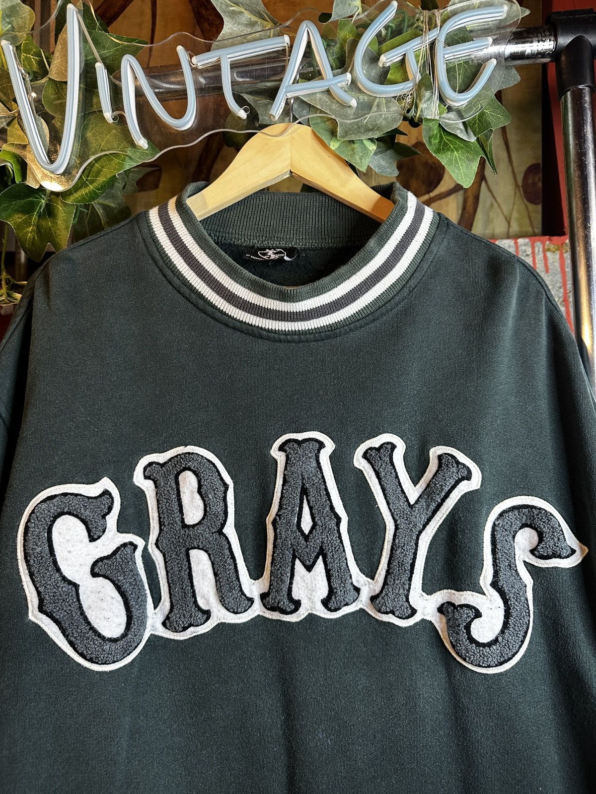 Vintage 1990 Homestead Grays Negro League Baseball Crewneck
