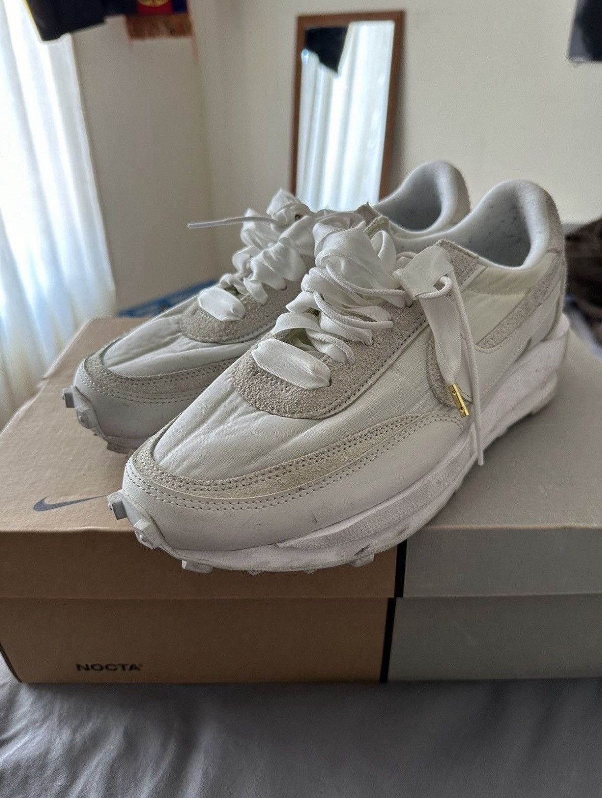 Nike × Sacai Nike Sacai Waffle Racer White Size US 9 / EU 42 - 3 Thumbnail